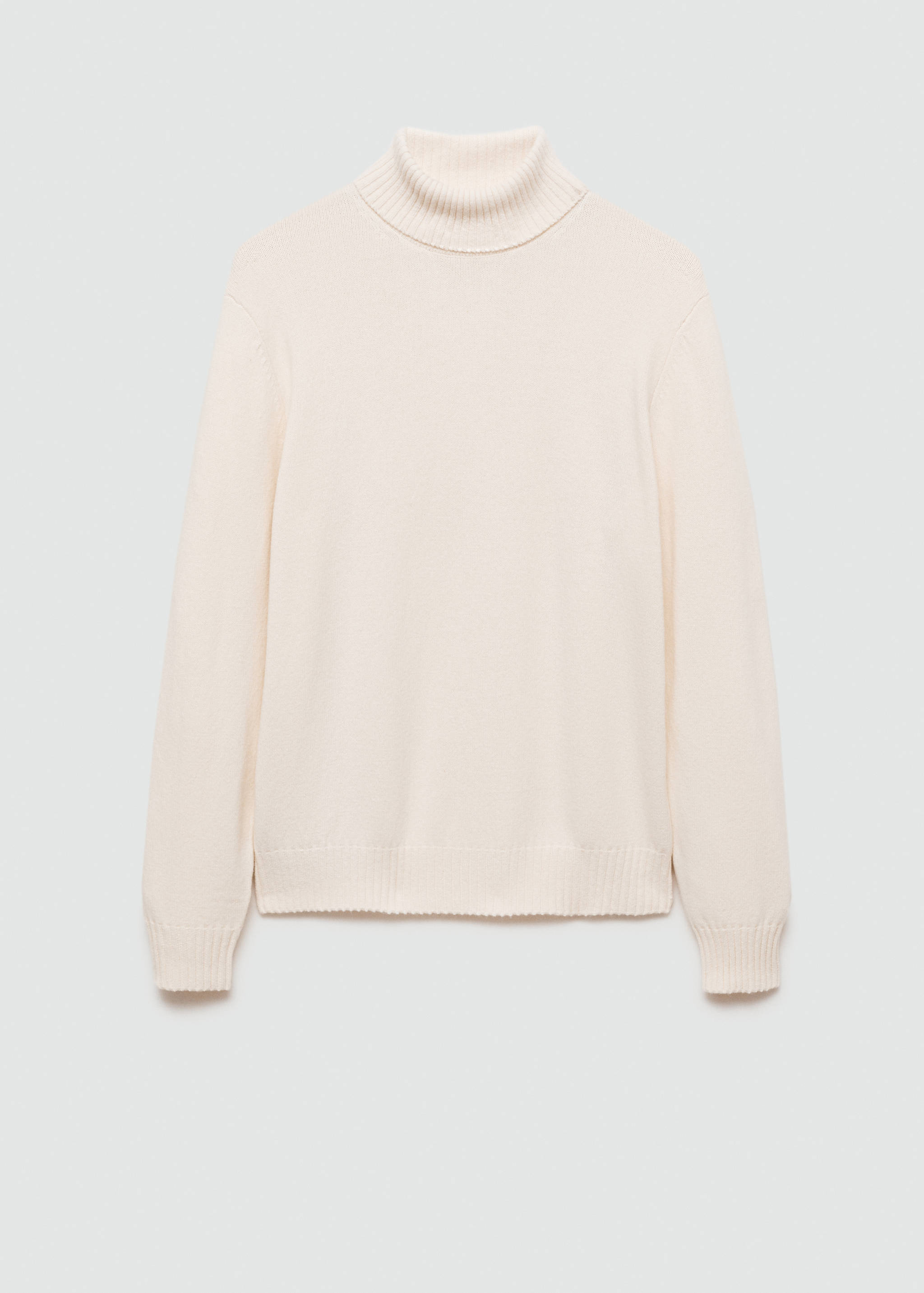 针织羊毛高领毛衣 - null