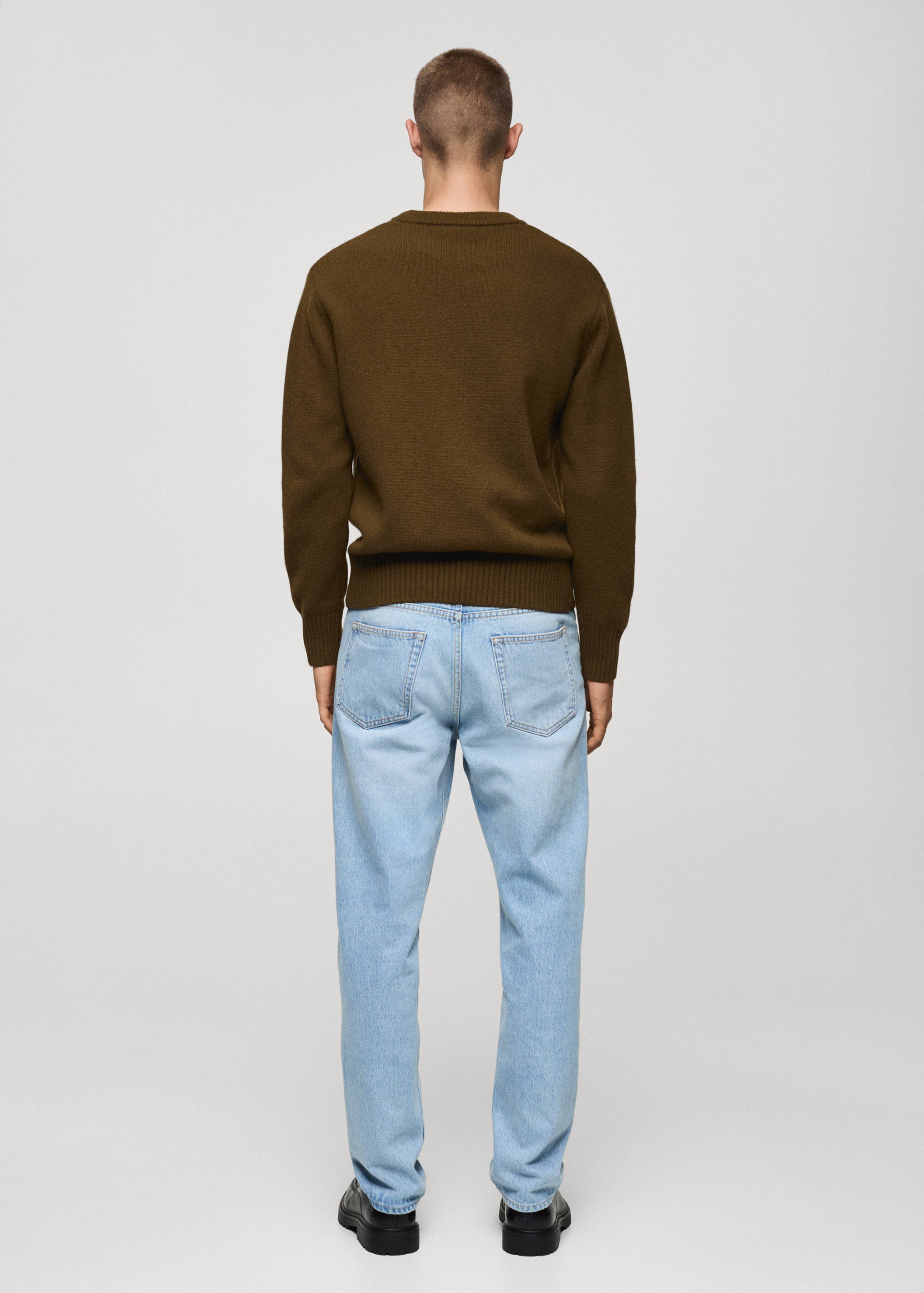 Knitted wool blend sweater - Reverse of the article