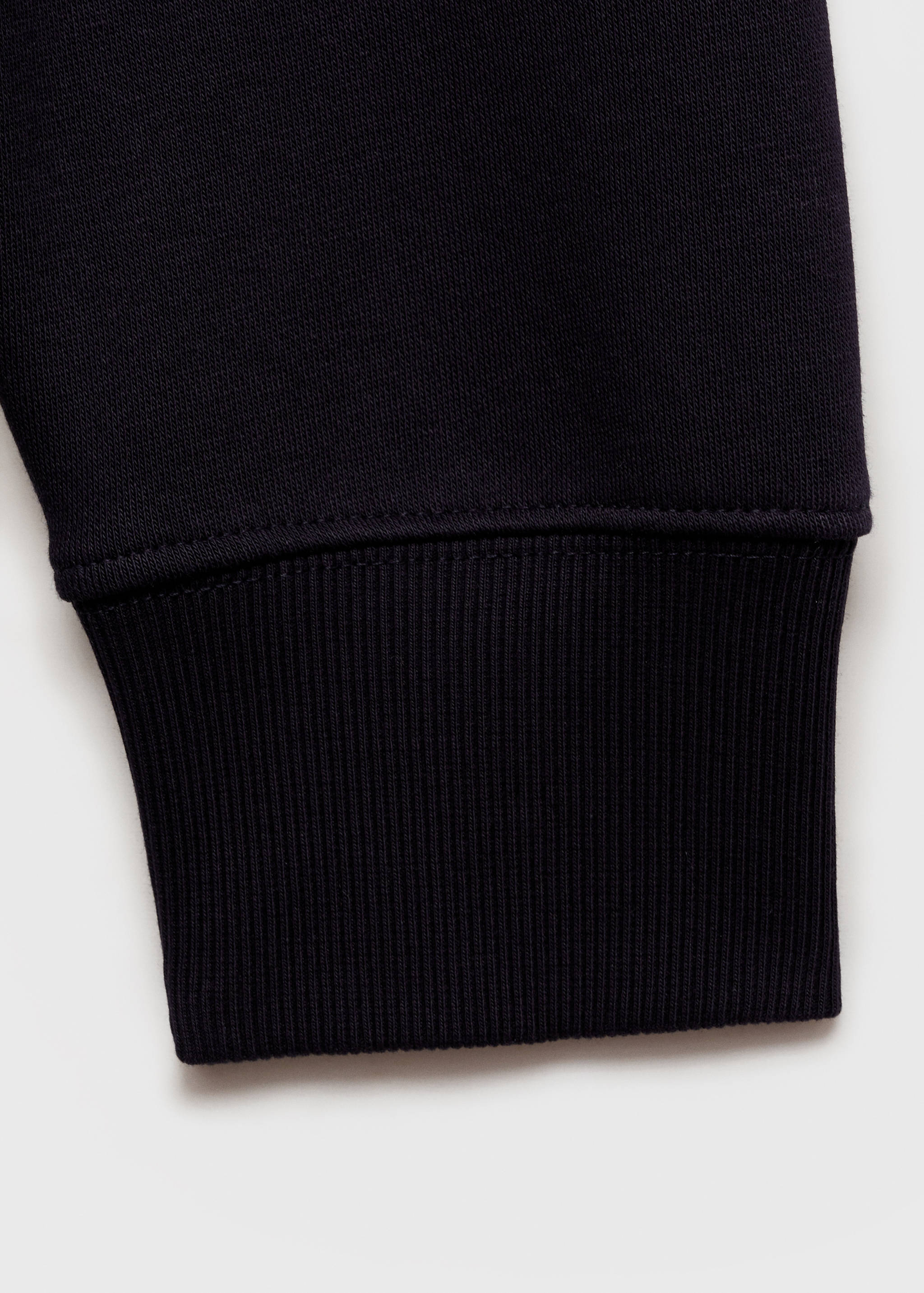 Two-tone cotton polo sweatshirt - Details of the article 0