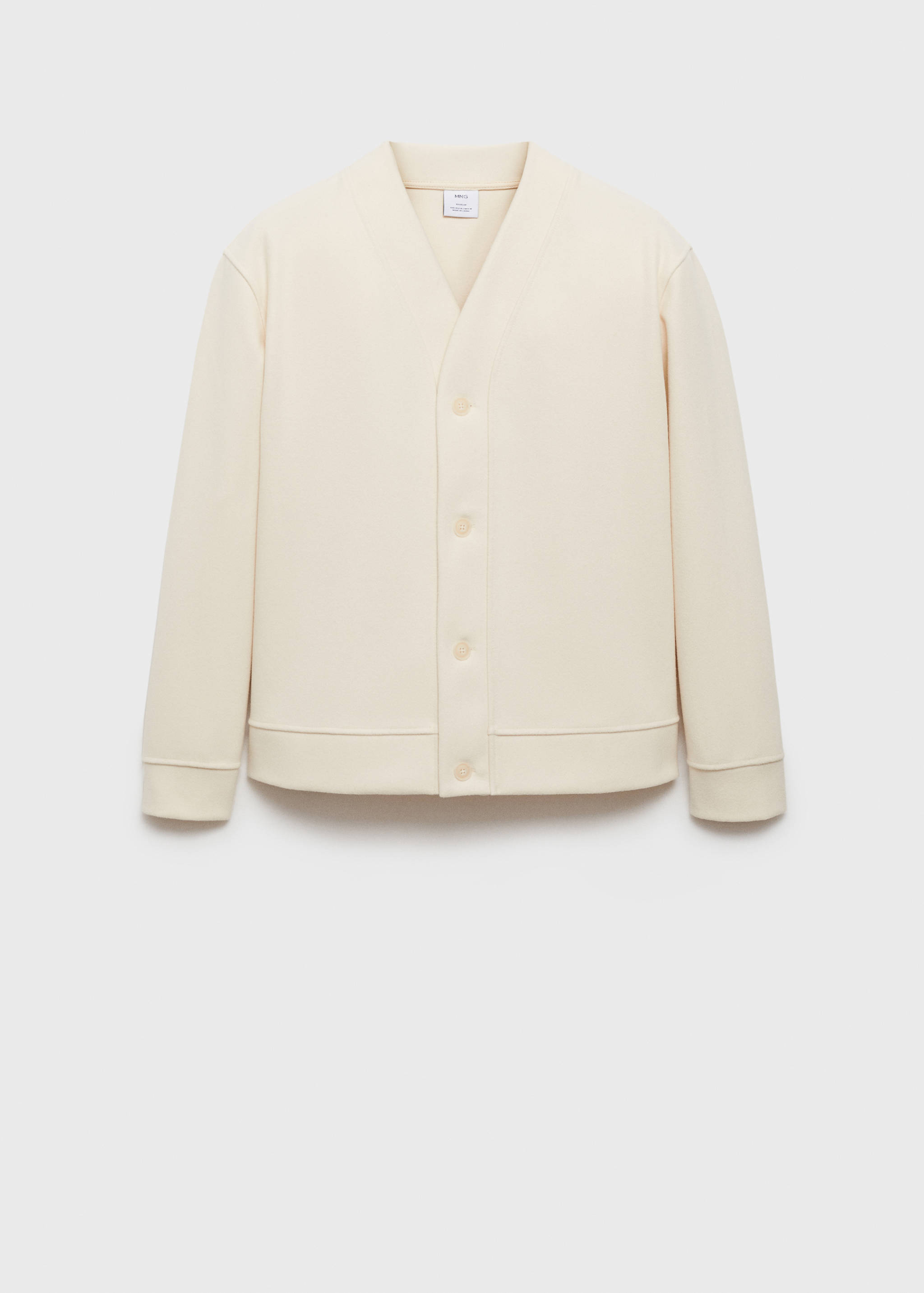 Cárdigan franela relaxed fit - Artículo sin modelo