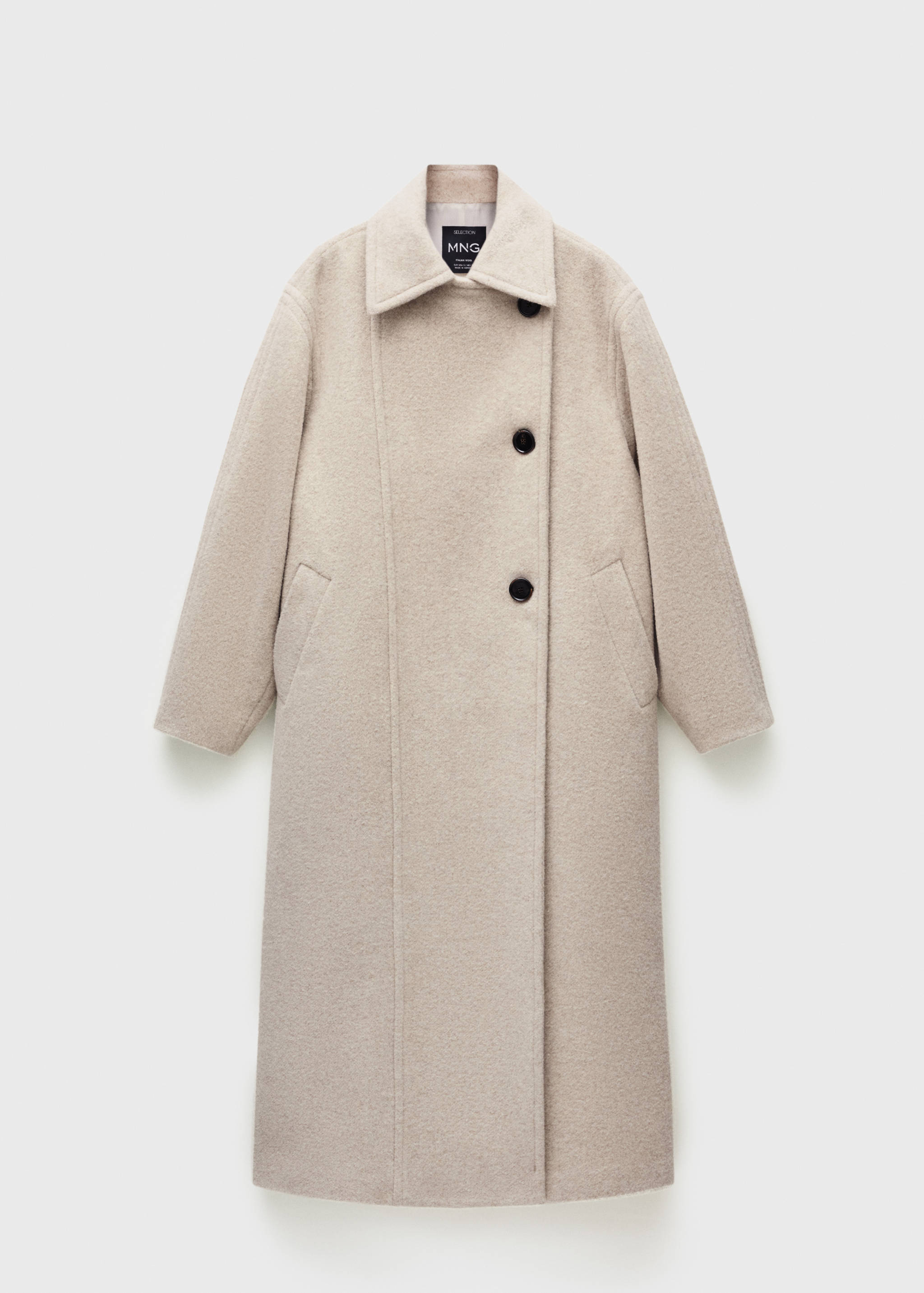 Double-breasted wool coat - Article without model