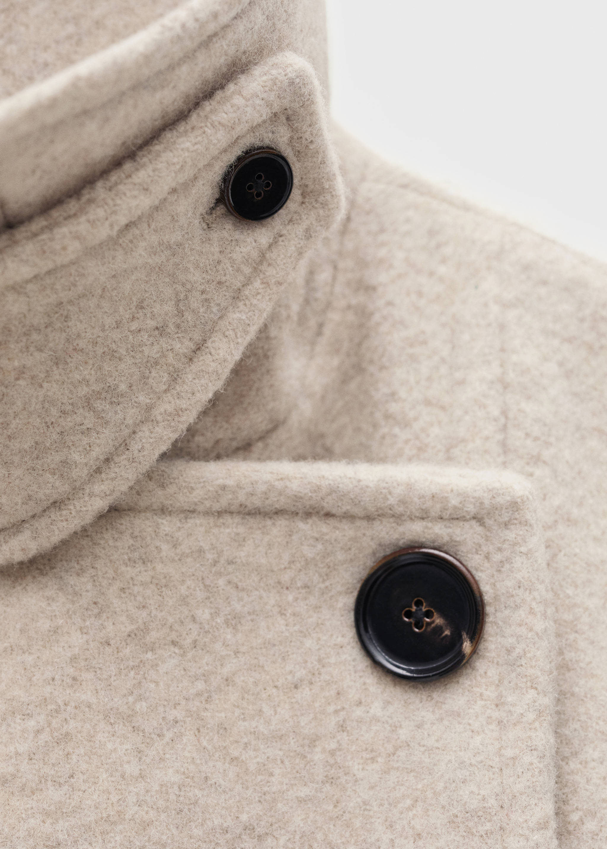 Double-breasted wool coat - Details of the article 8