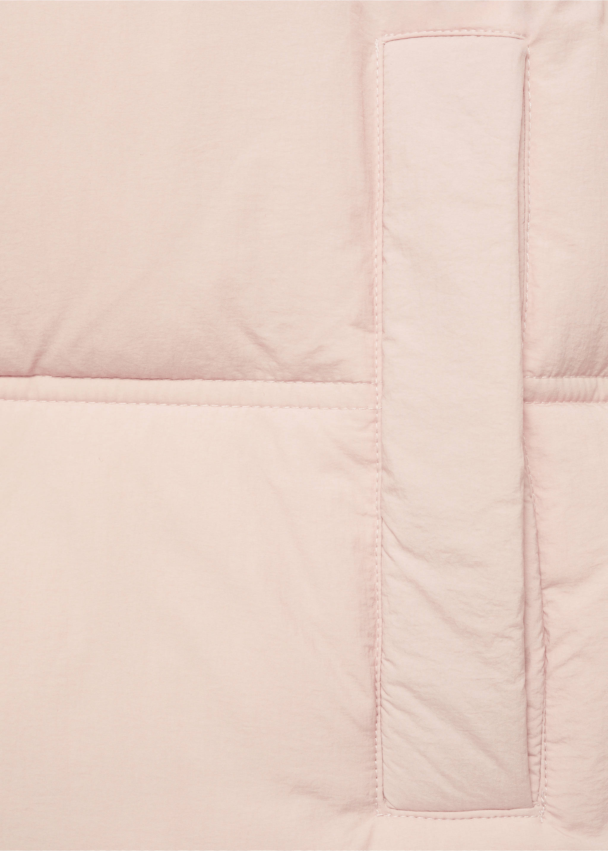 Anorak corto acolchado capucha - Detalle del artículo 0, Rosa pastel. Ref: 77018266-00.