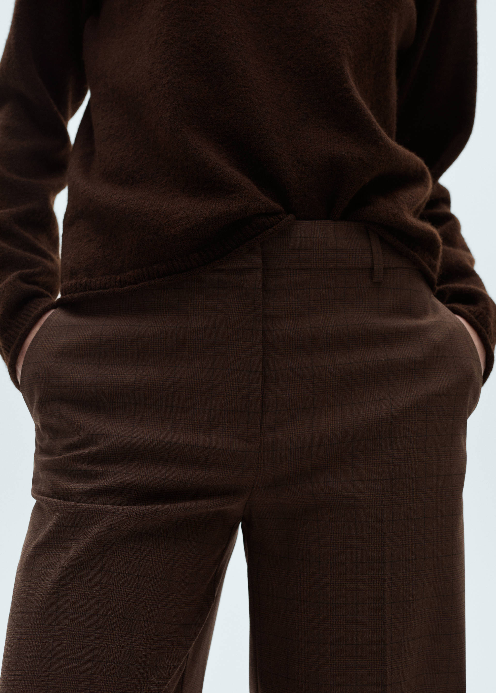 Прямые брюки в клетку - Деталь изделия 6