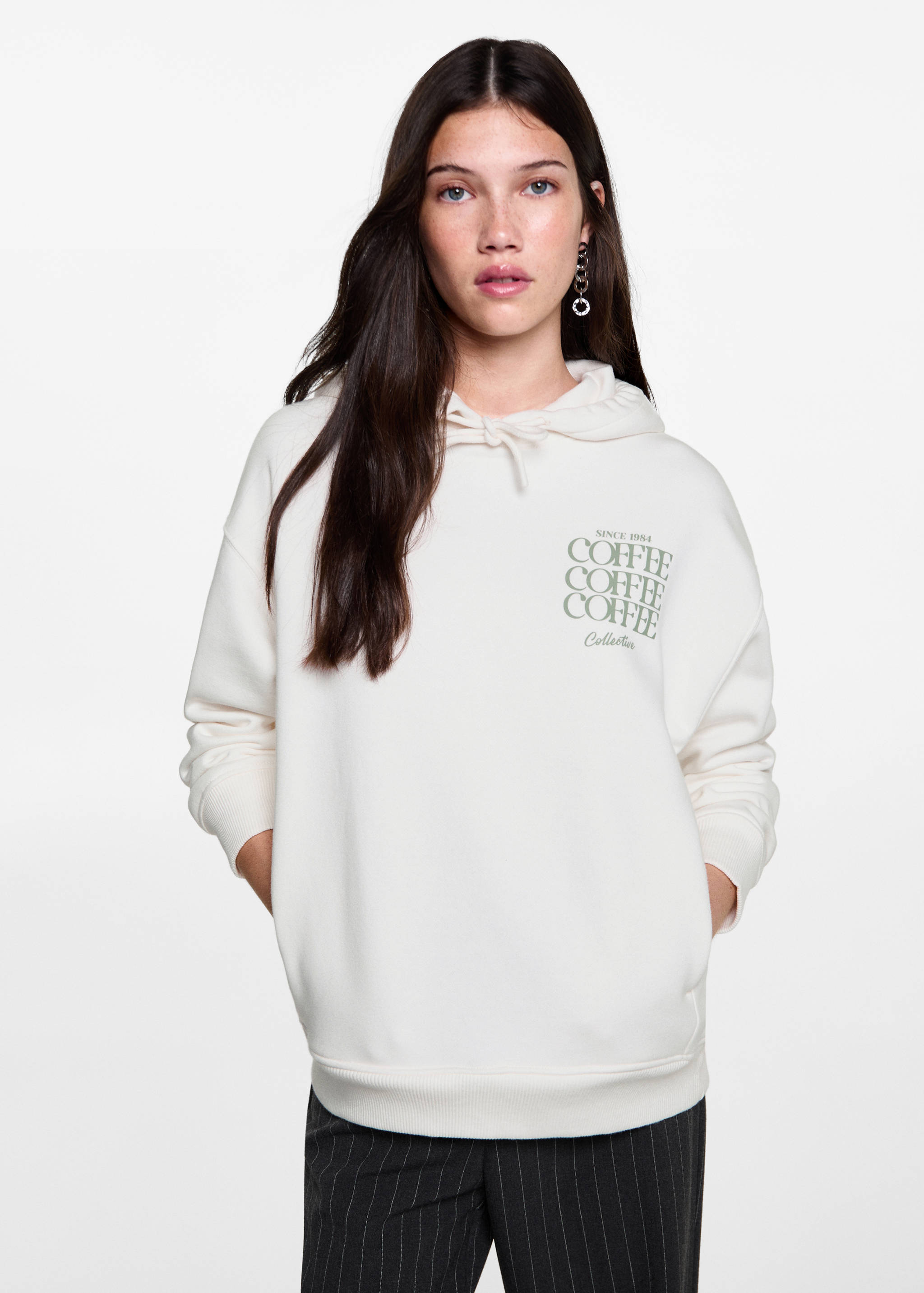 Hoodie cotton sweatshirt - Medium plane