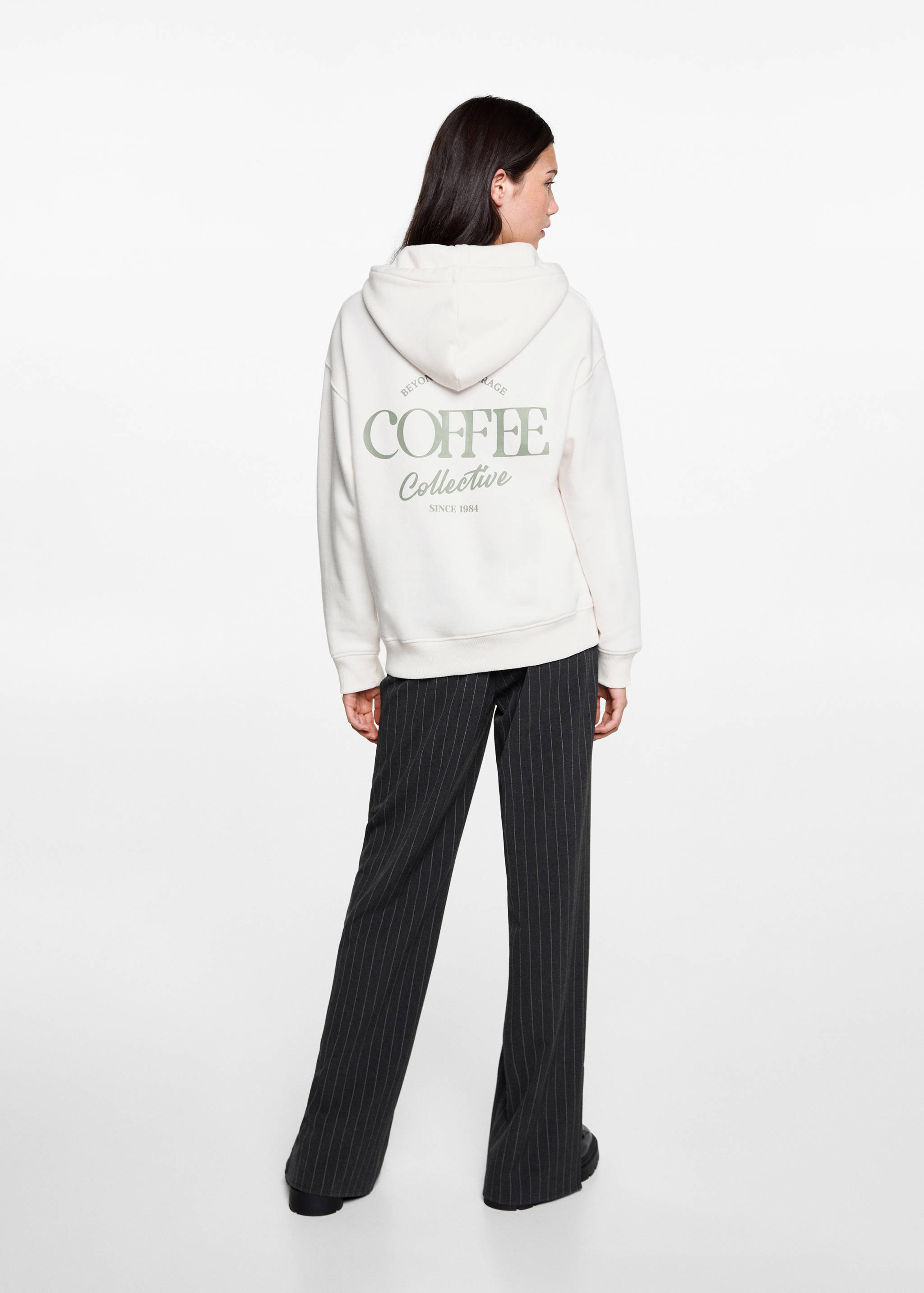Hoodie cotton sweatshirt - Reverse of the article