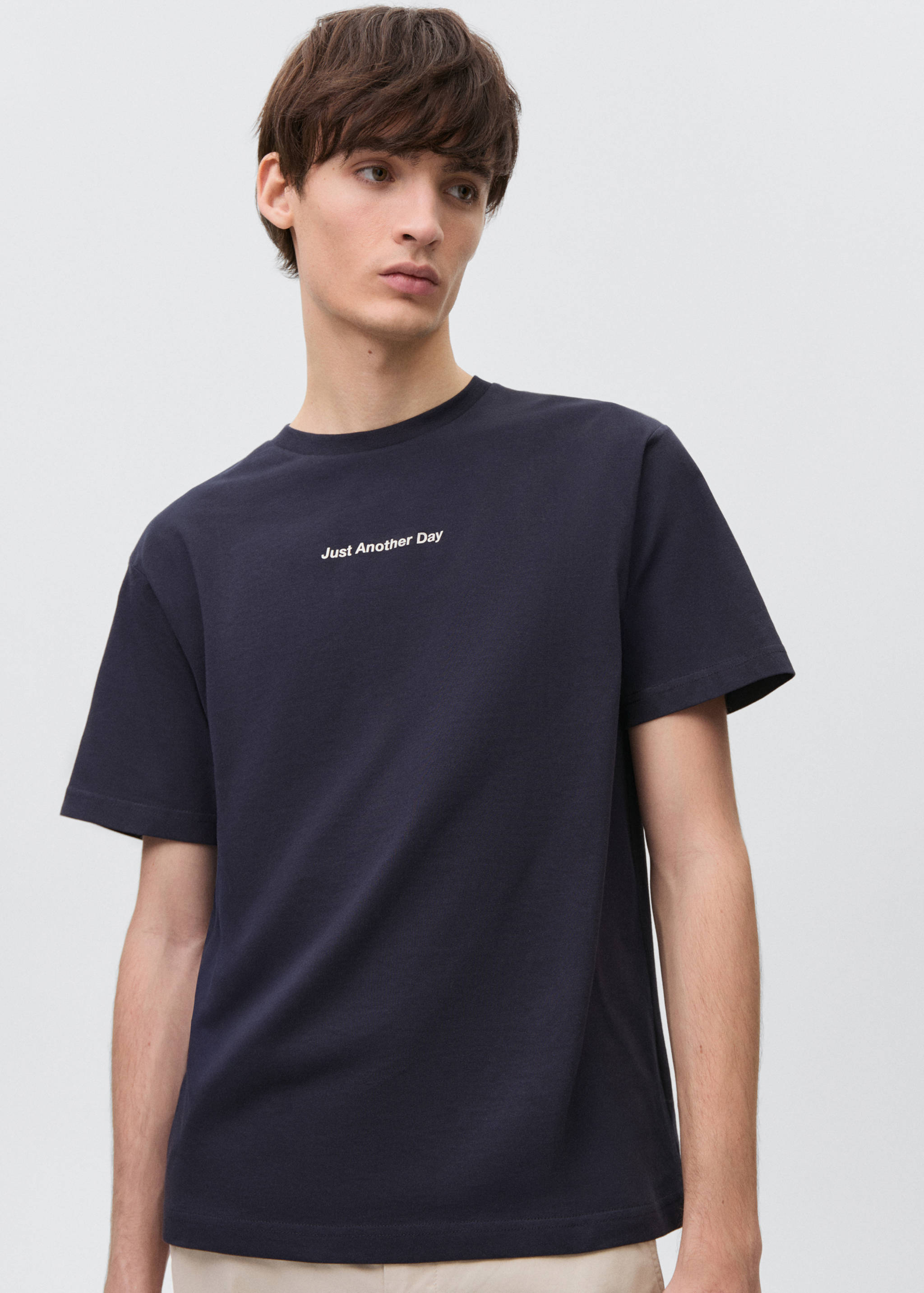 Oversized message t-shirt - Medium plane