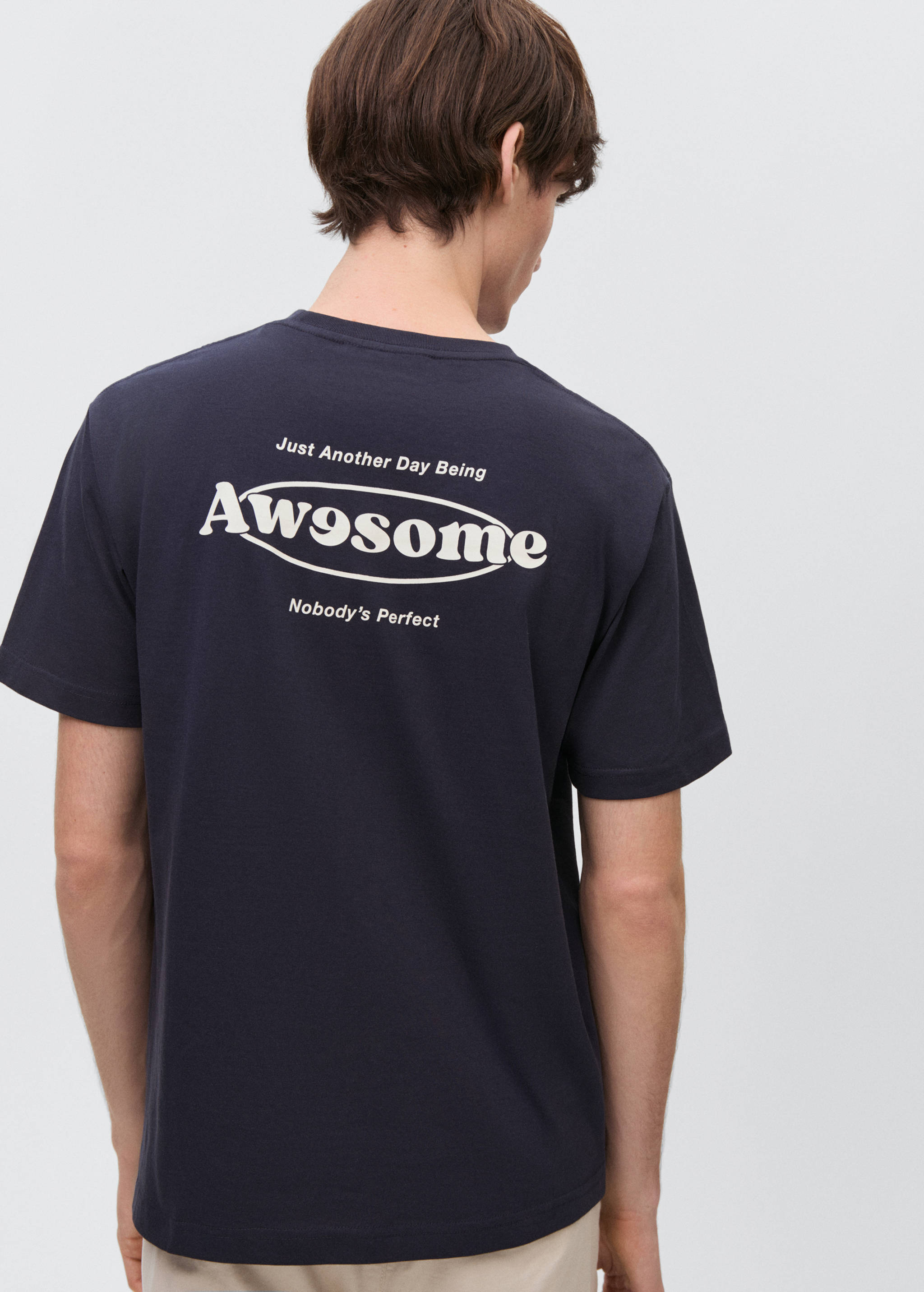 Oversized message t-shirt - Reverse of the article