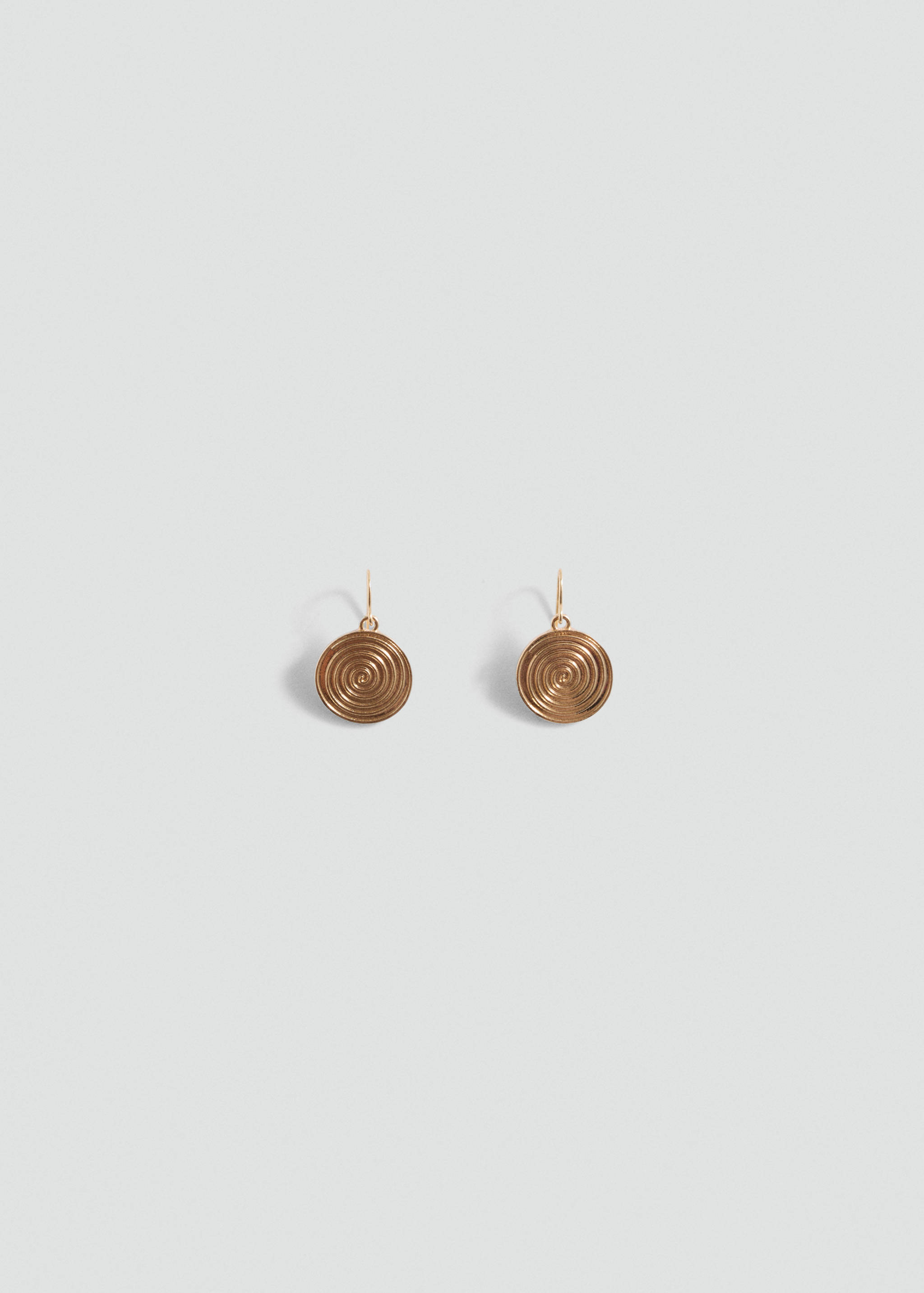 Embossed spiral earrings - Article without model