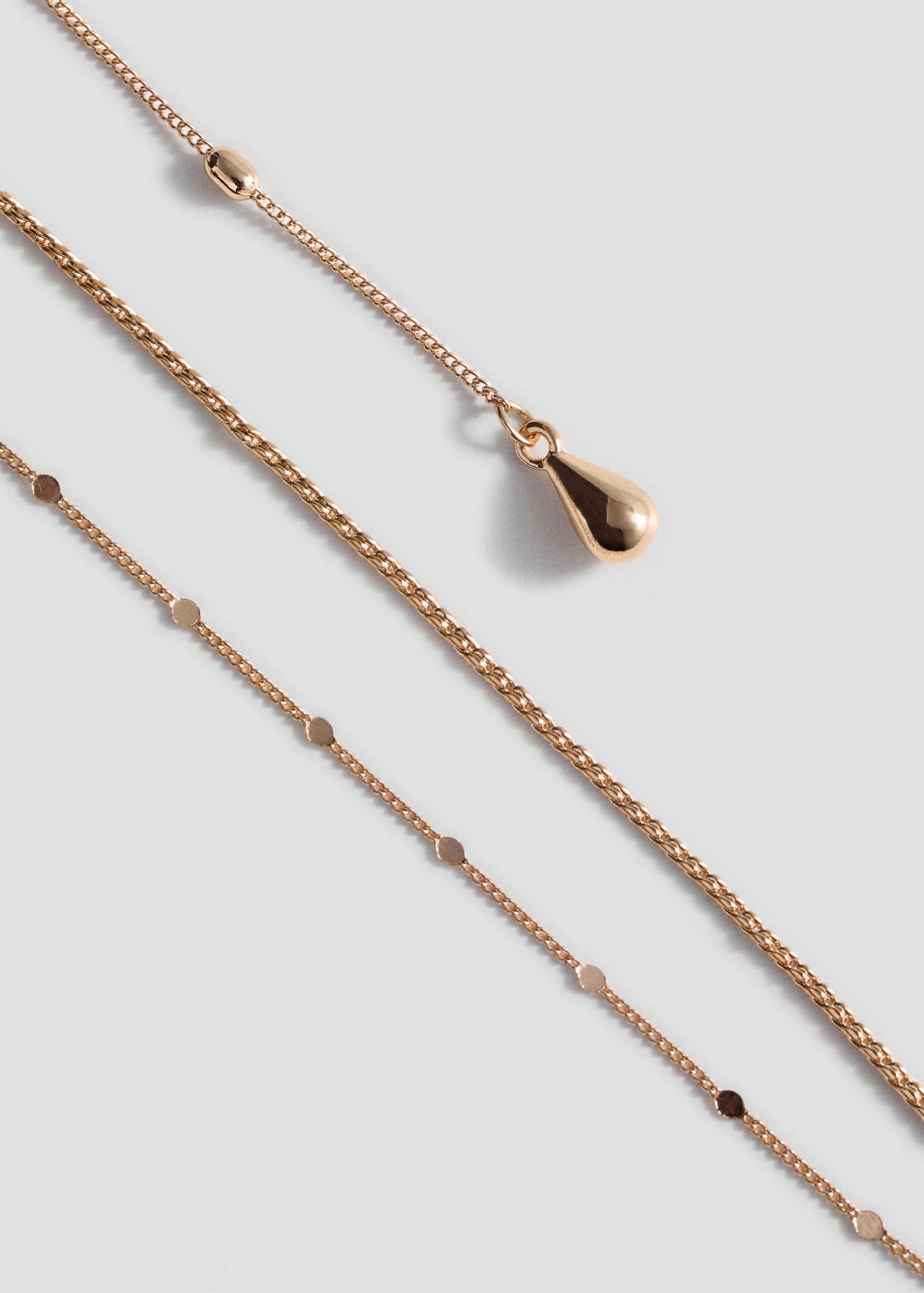 طقم قلادات سلاسل - رؤية وسط