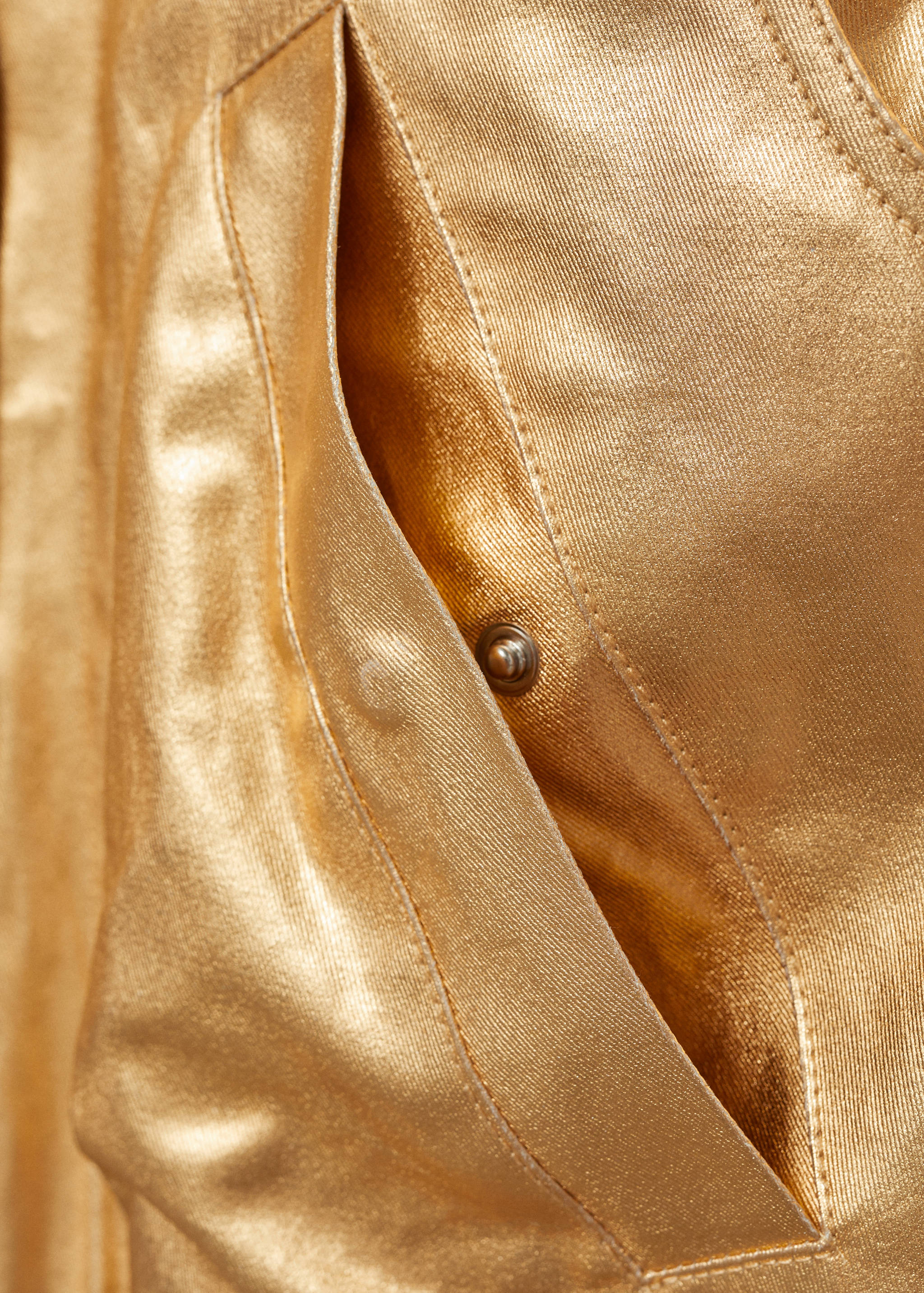 Veste bomber en jean métallisée - Détail de l'article 0