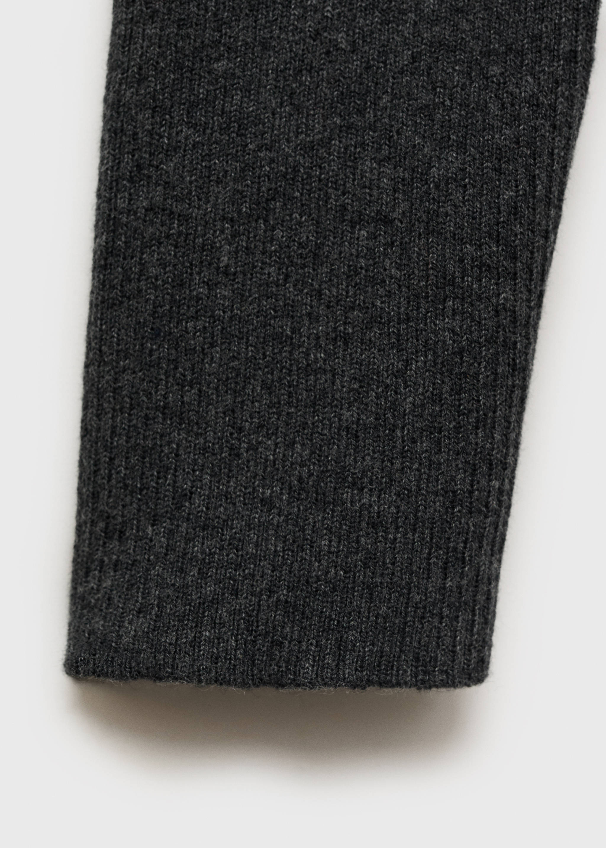 Pull-over maille côtelée col zippé - Détail de l'article 0