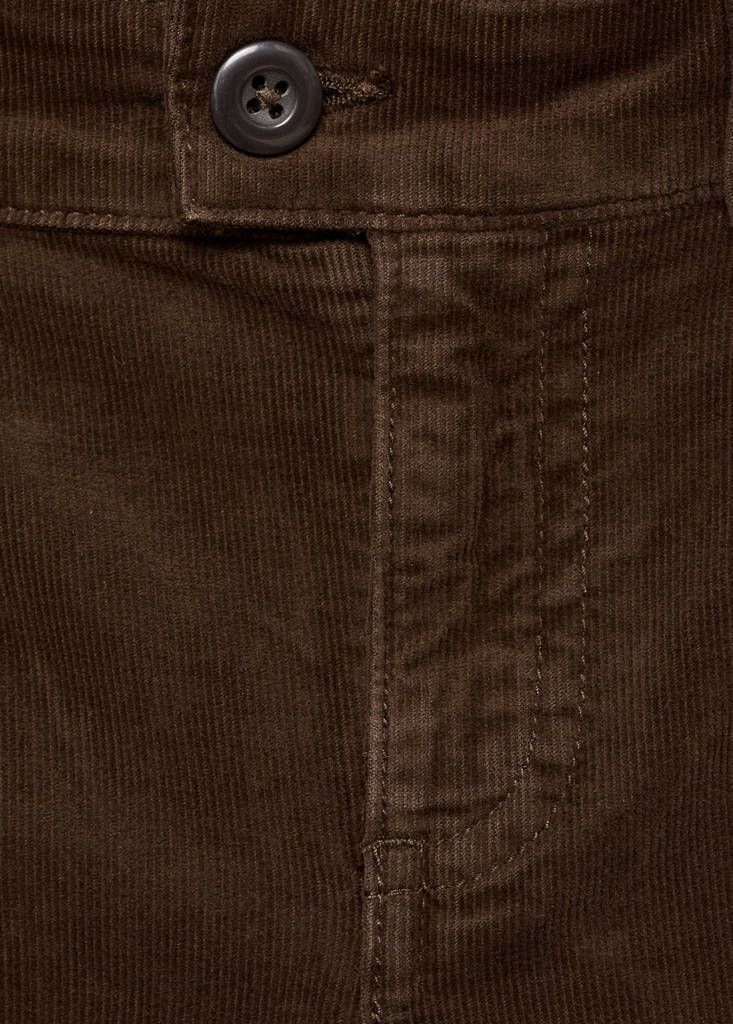 Flared corduroy trousers — Brown
