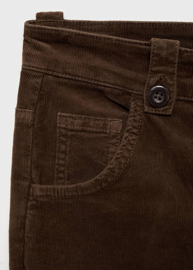 Flared corduroy trousers — Brown