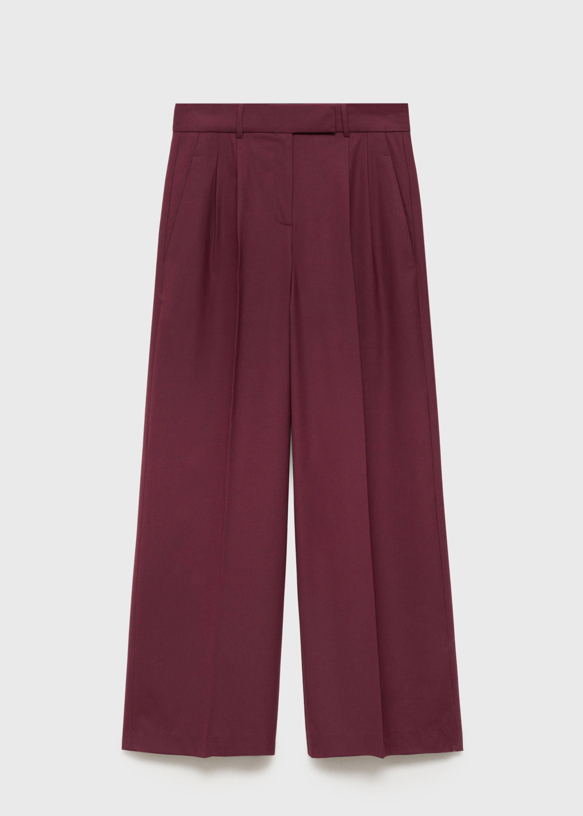 Wide leg pleated wool trousers - Article without model