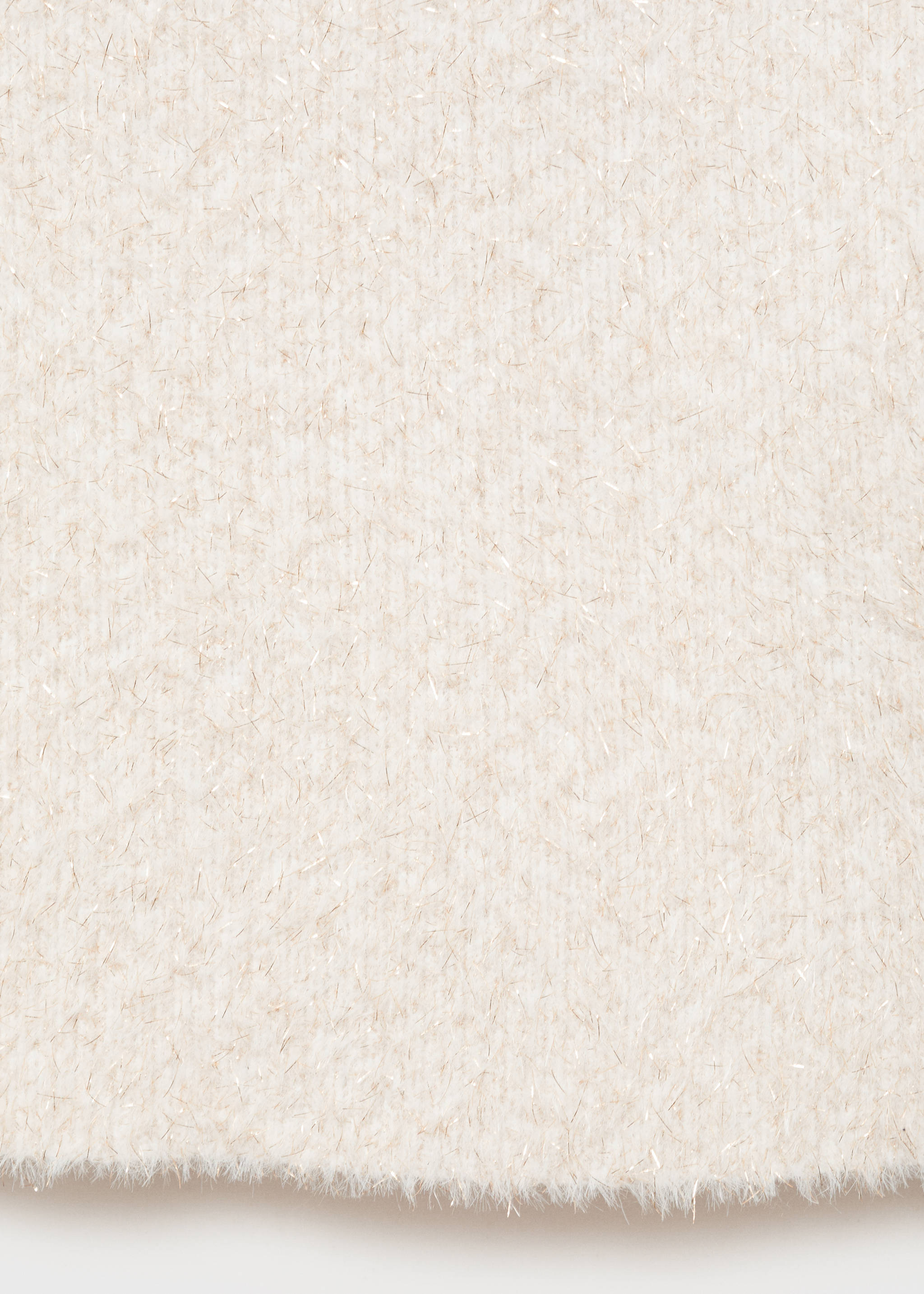 Short-sleeved sweater with shiny detail - Details of the article 0