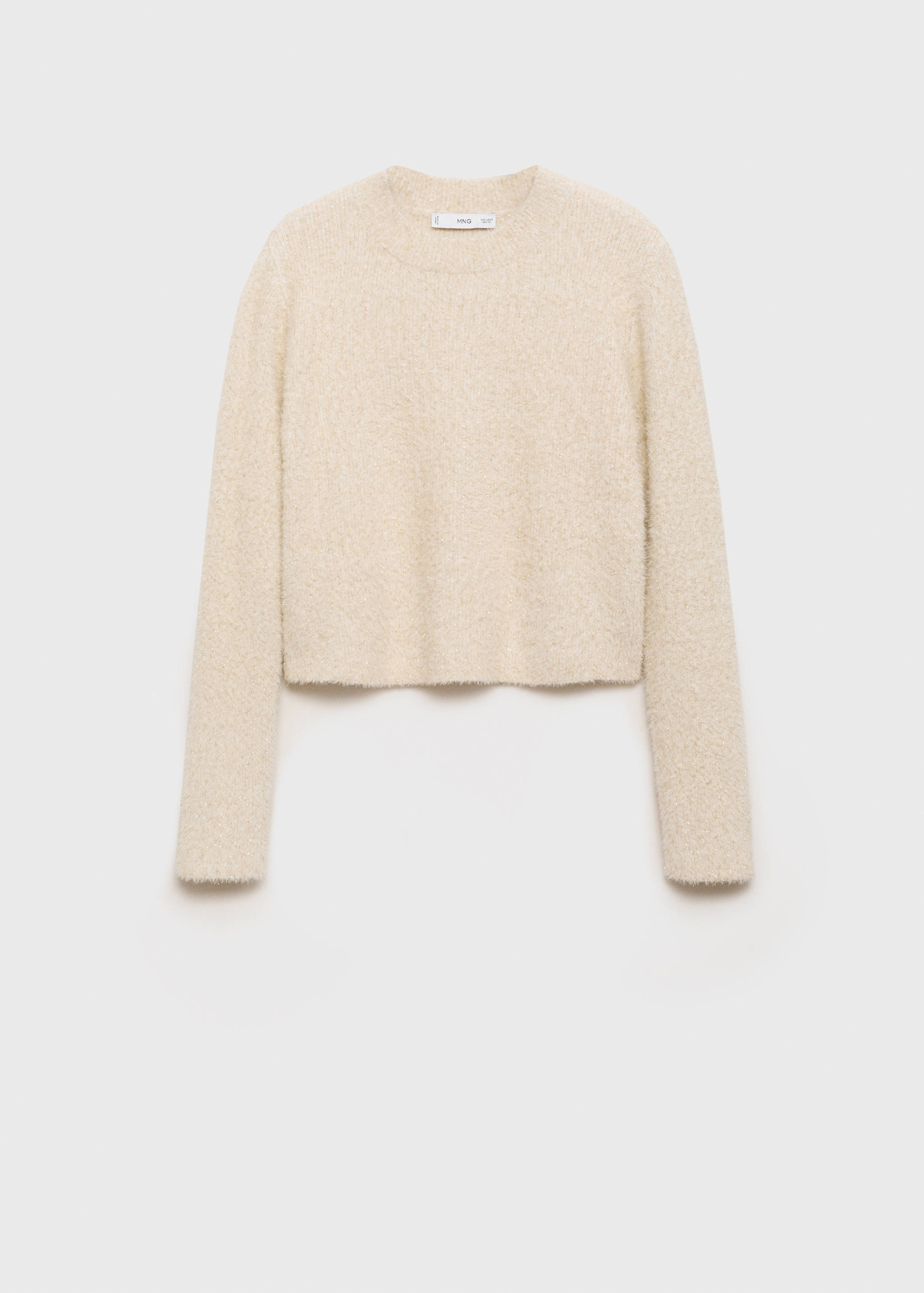 سترة بأكمام طويلة مع تفاصيل لامعة - منتج دون نموذج