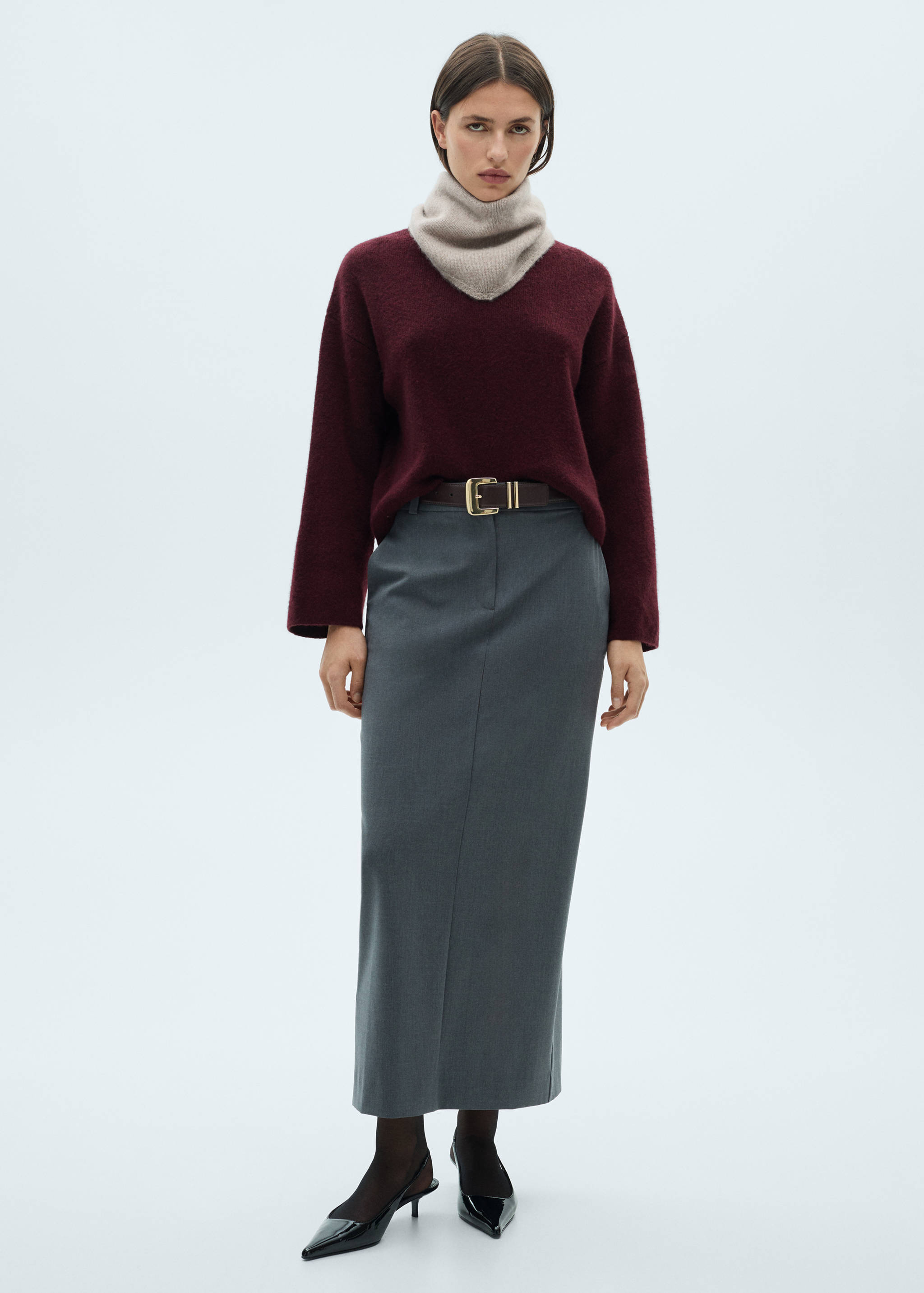 Turtleneck knitted sweater - General plane