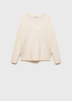 V-neck sequin sweater — Gold 5