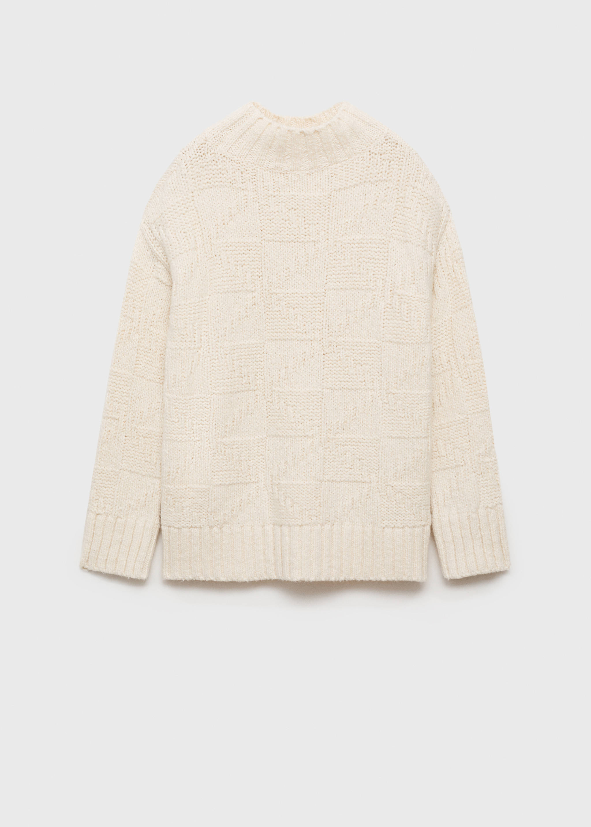 Chunky-knit sweater with perkins neck - Article without model