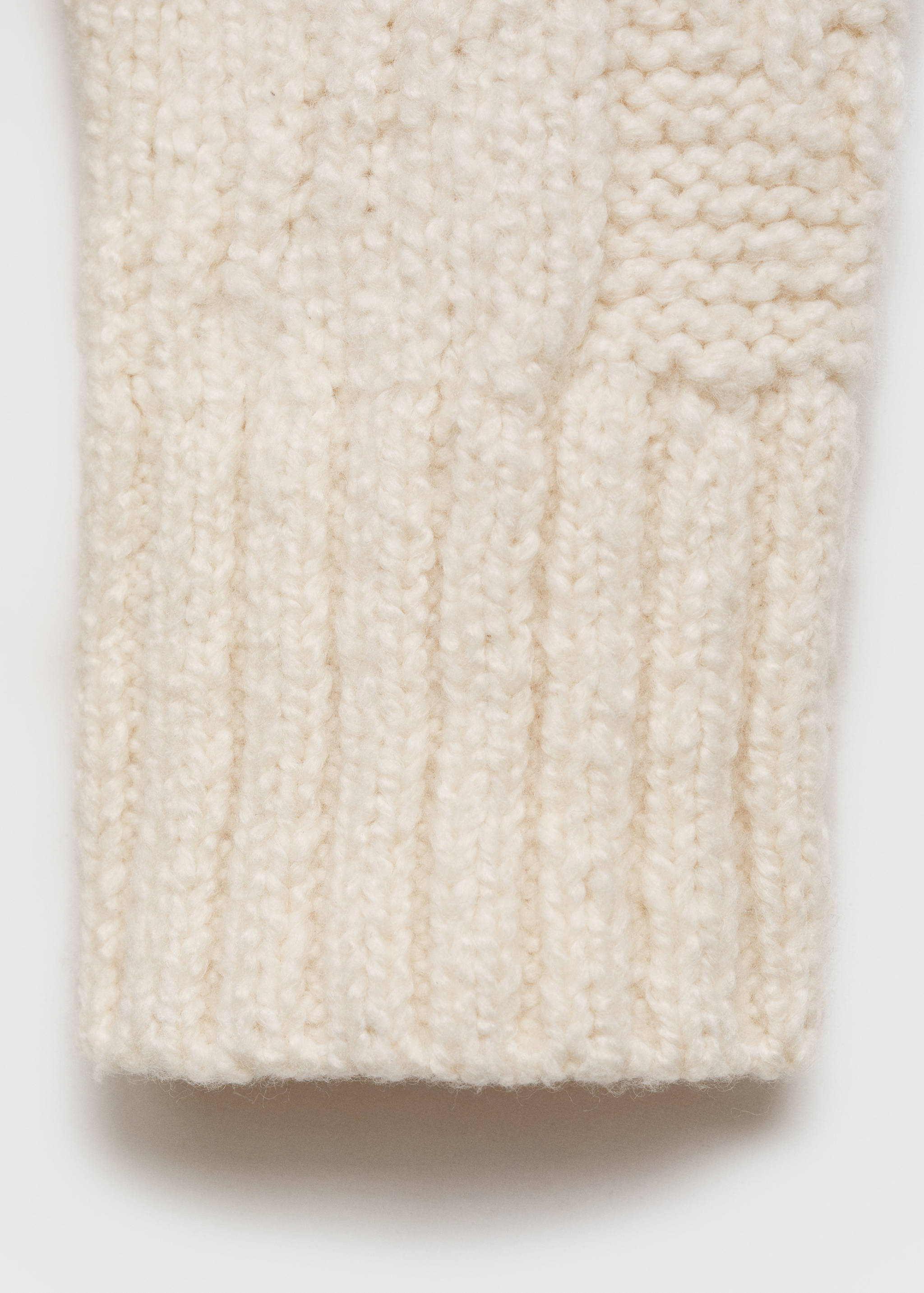 Chunky-knit sweater with perkins neck - Details of the article 0