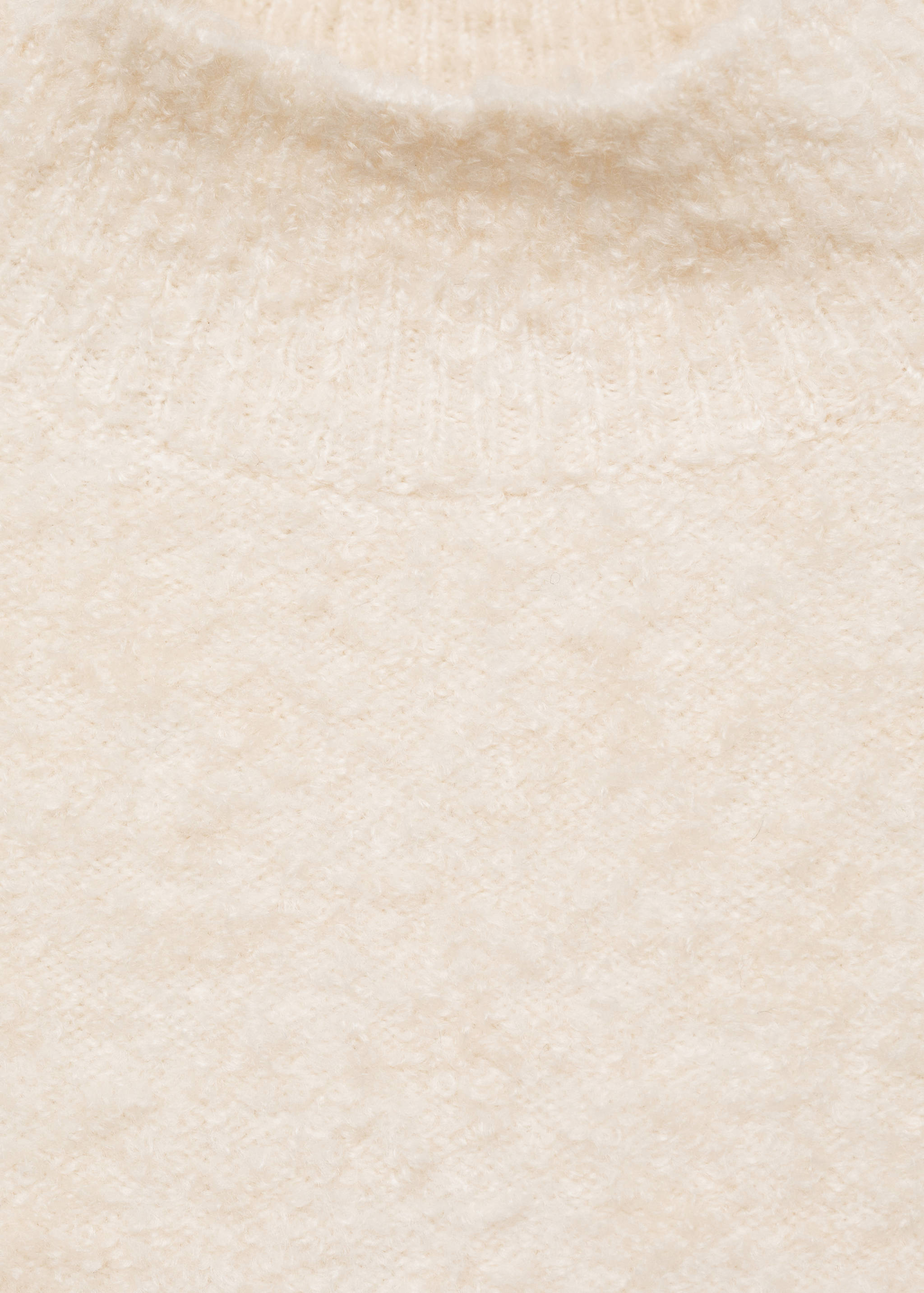 Pull-over tissu bouclette col montant - Détail de l'article 8