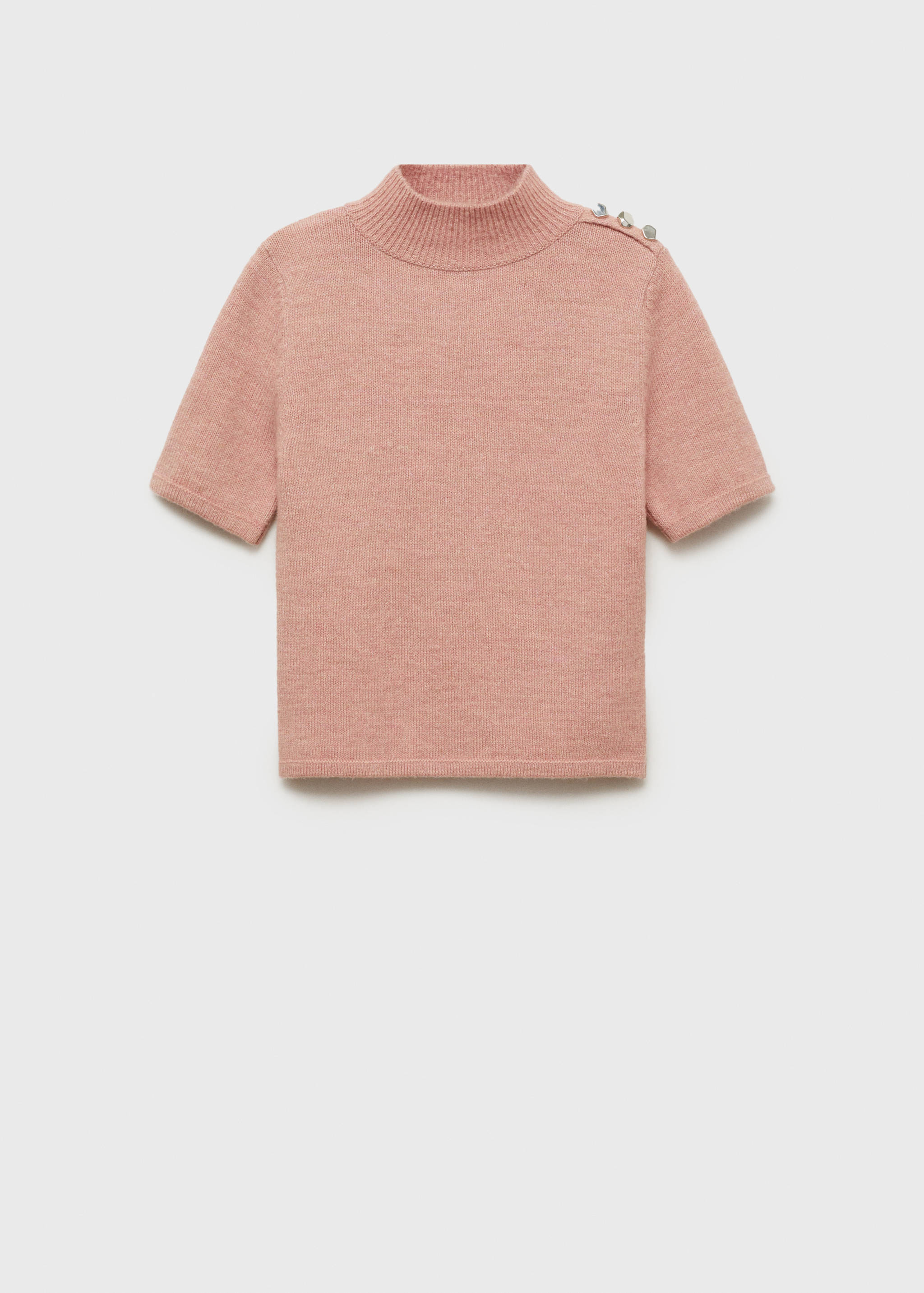 Perkins-neck short-sleeved sweater - Article without model