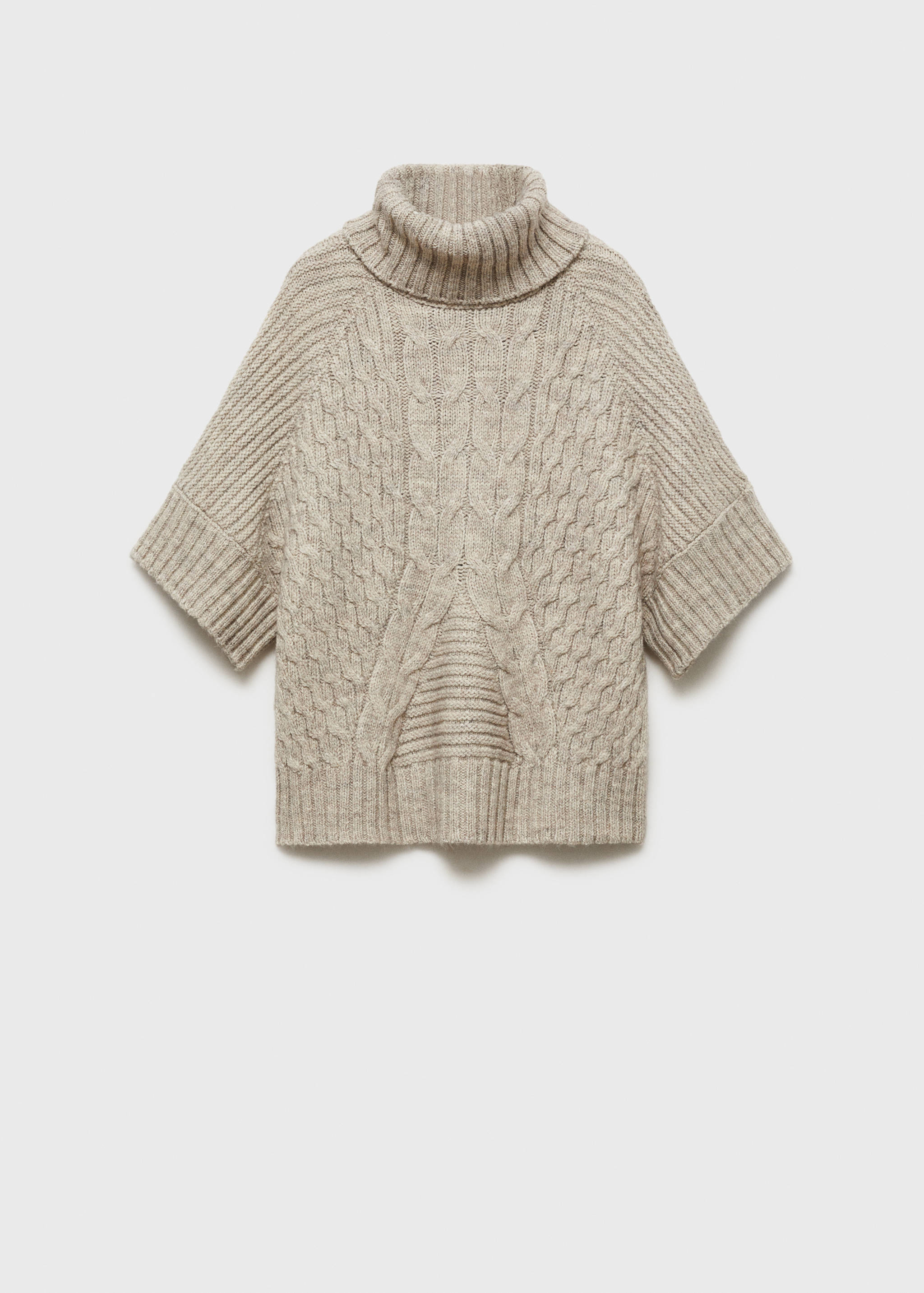 Pull-over torsades manches courtes - Article sans modèle