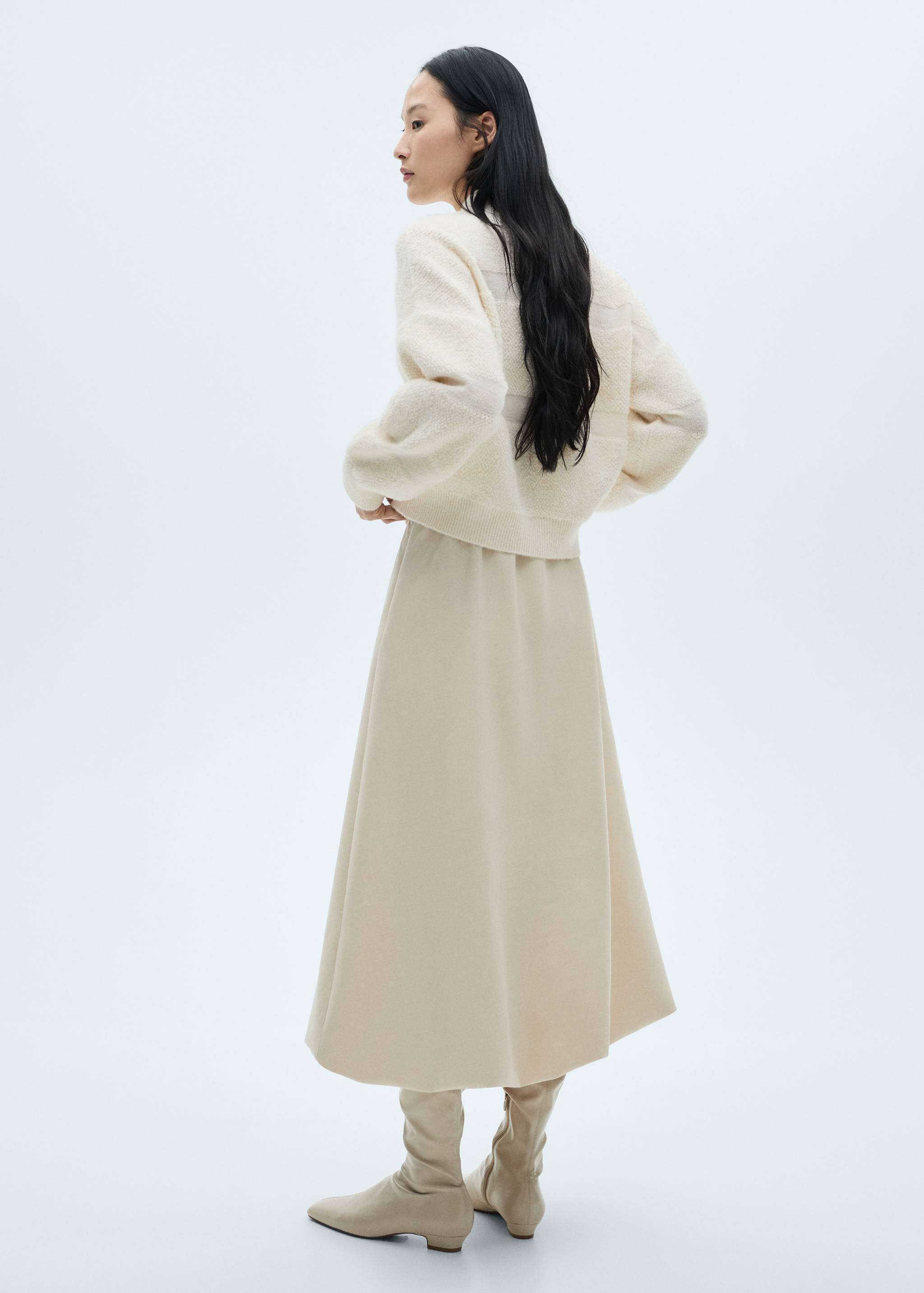 Perkins-neck panelled sweater - Reverse of the article