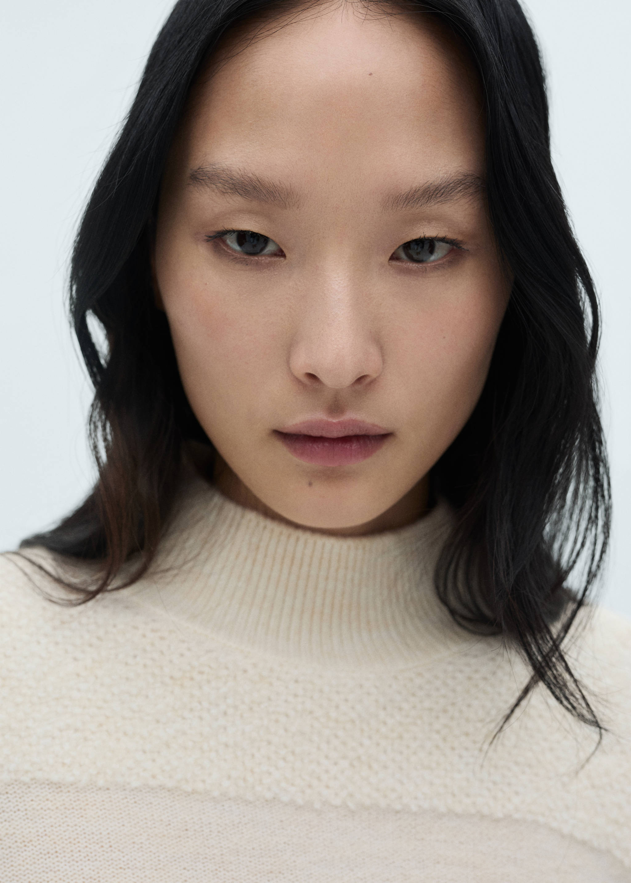 Perkins-neck panelled sweater - Details of the article 1