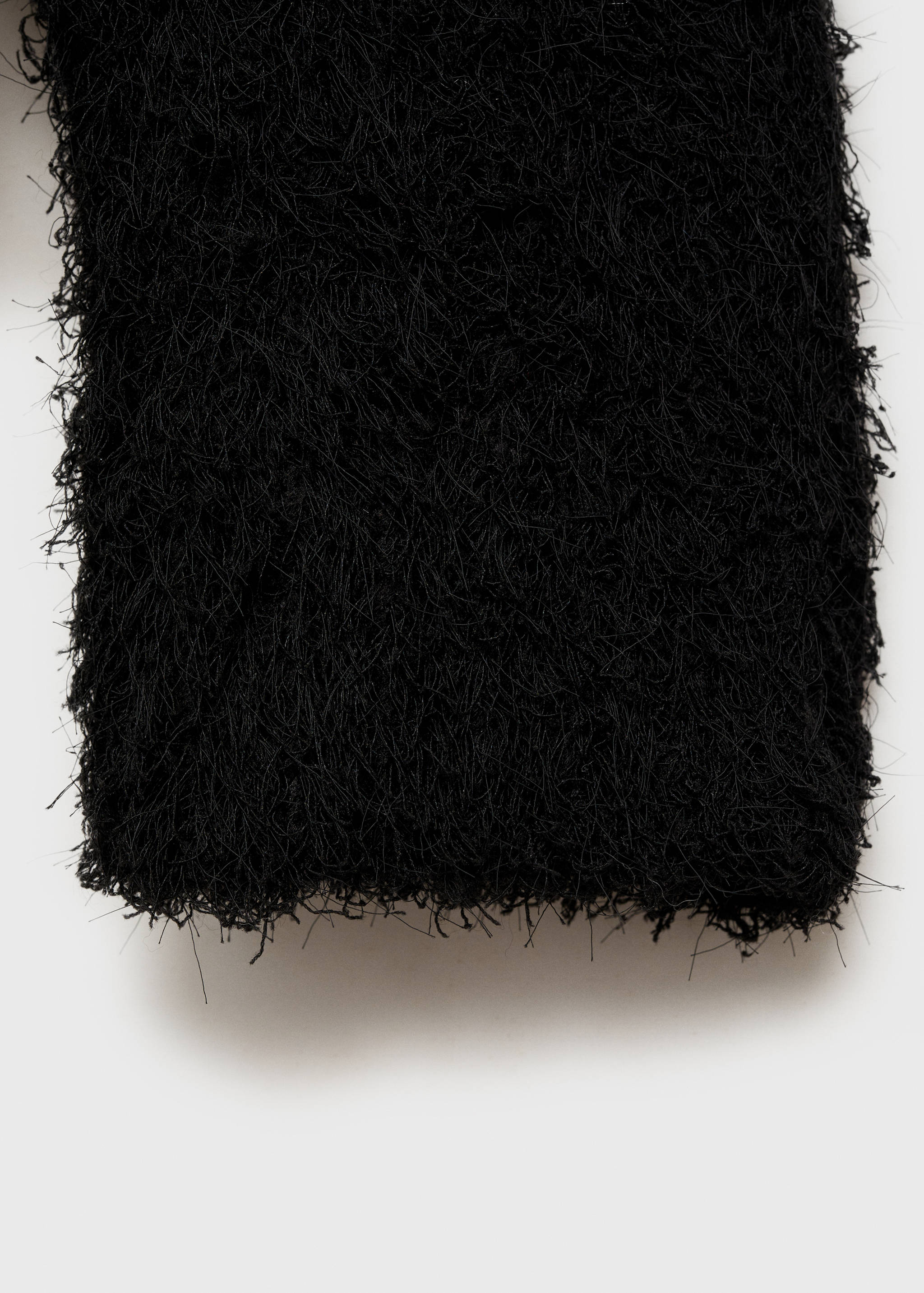 Faux-fur knitted sweater - Details of the article 0