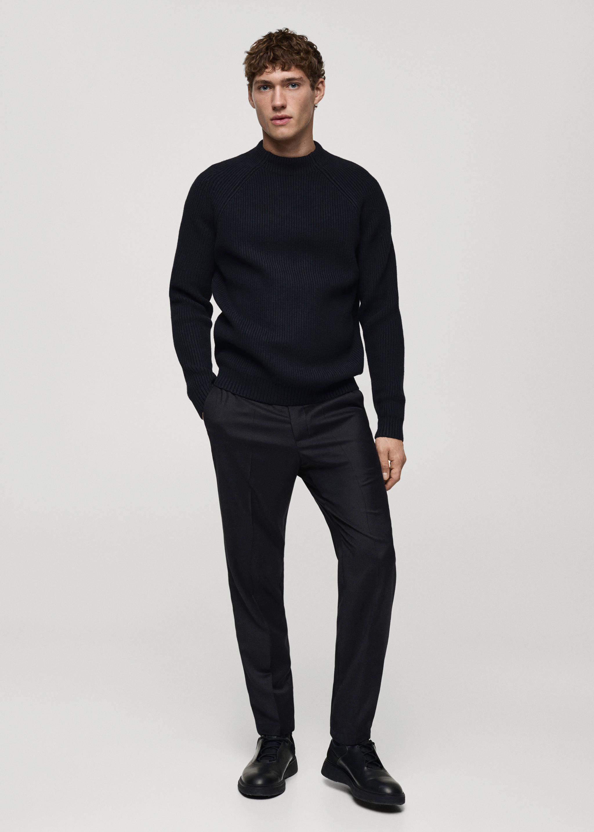 Брюки из смесовой шерсти со шнурком - Общий план