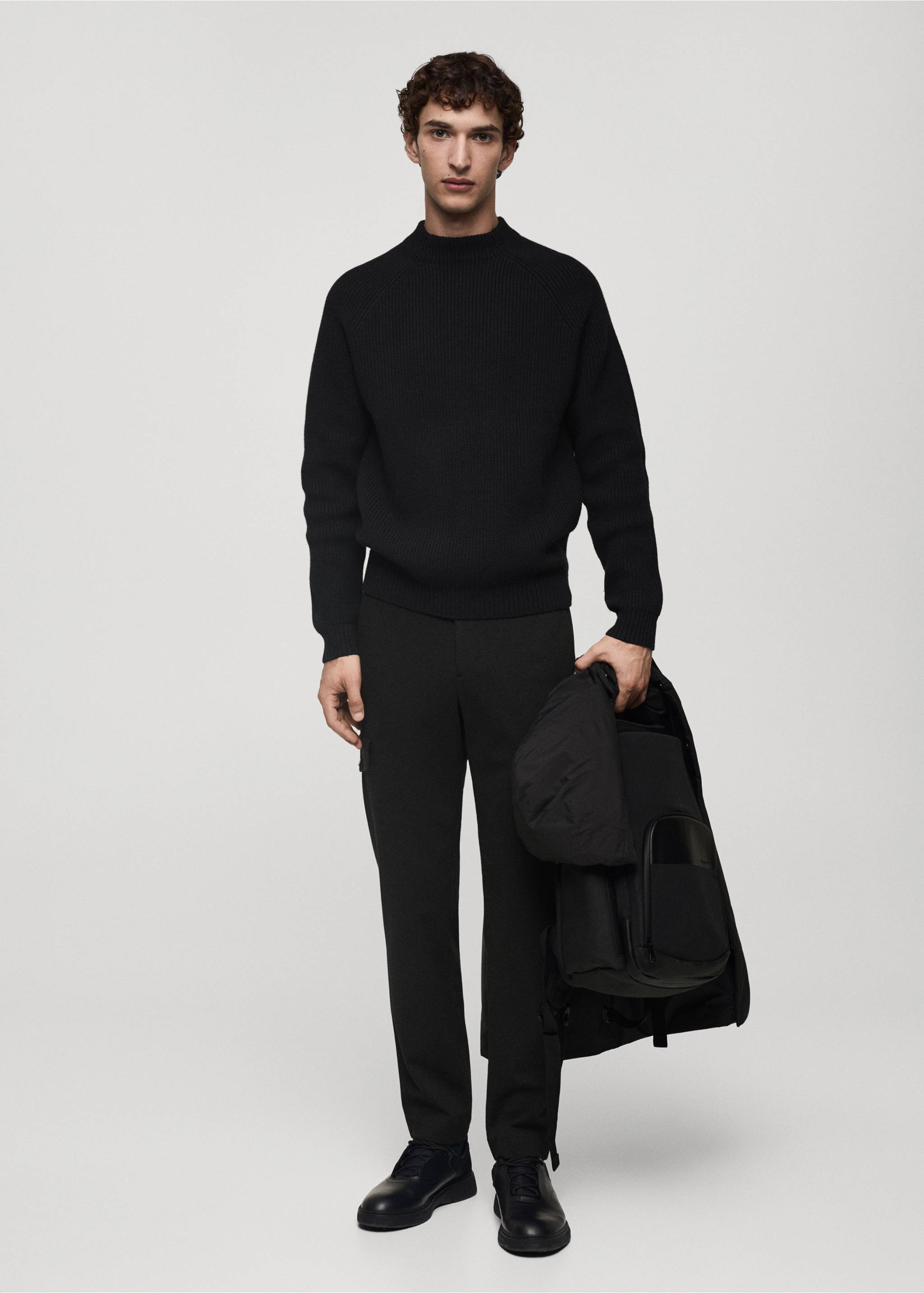 Thermoregulating comfort stretch cargo trousers - Plan général, Gris. Ref: 77019231-00.