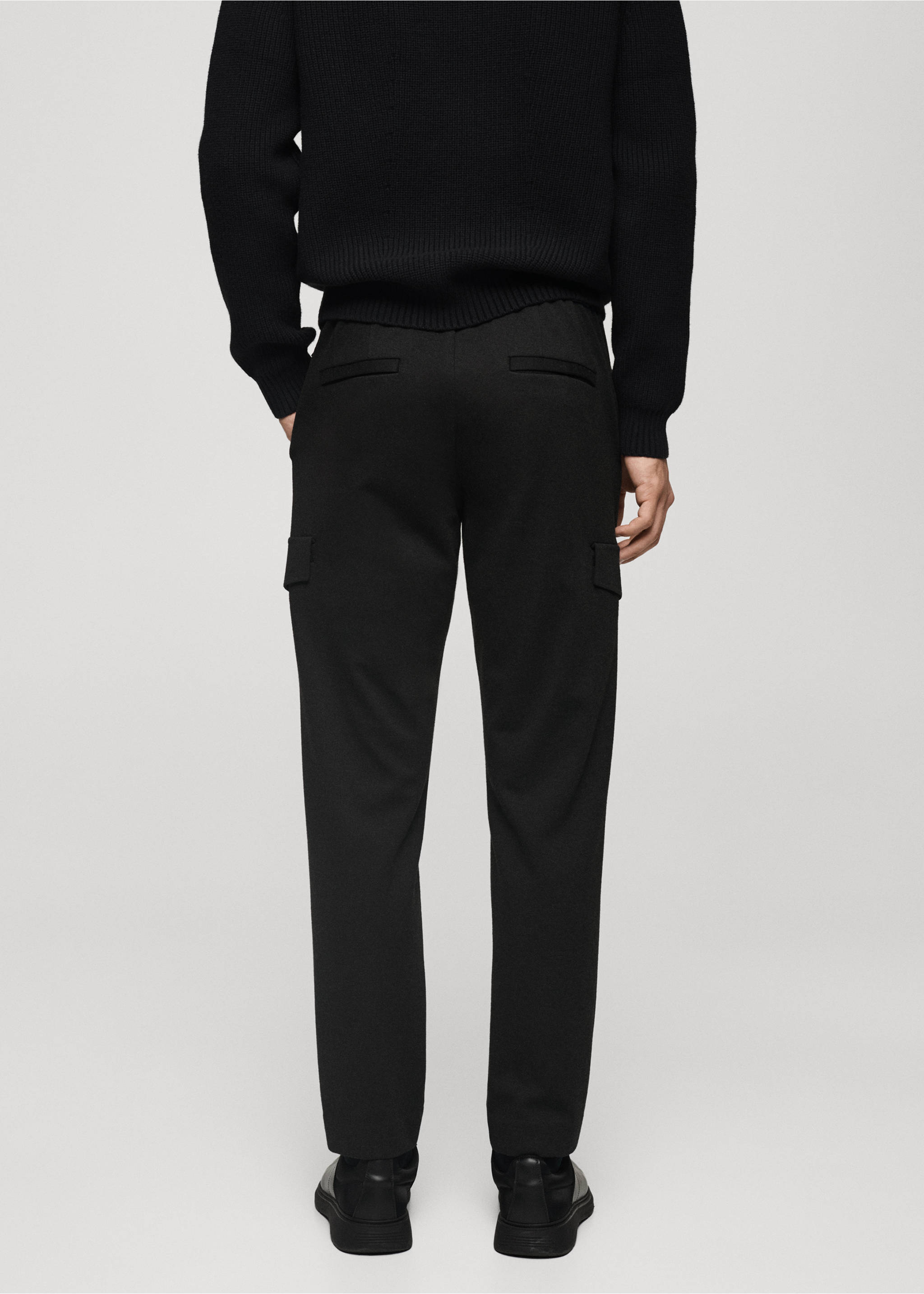 Thermoregulating comfort stretch cargo trousers - Verso de l’article, Gris. Ref: 77019231-00.