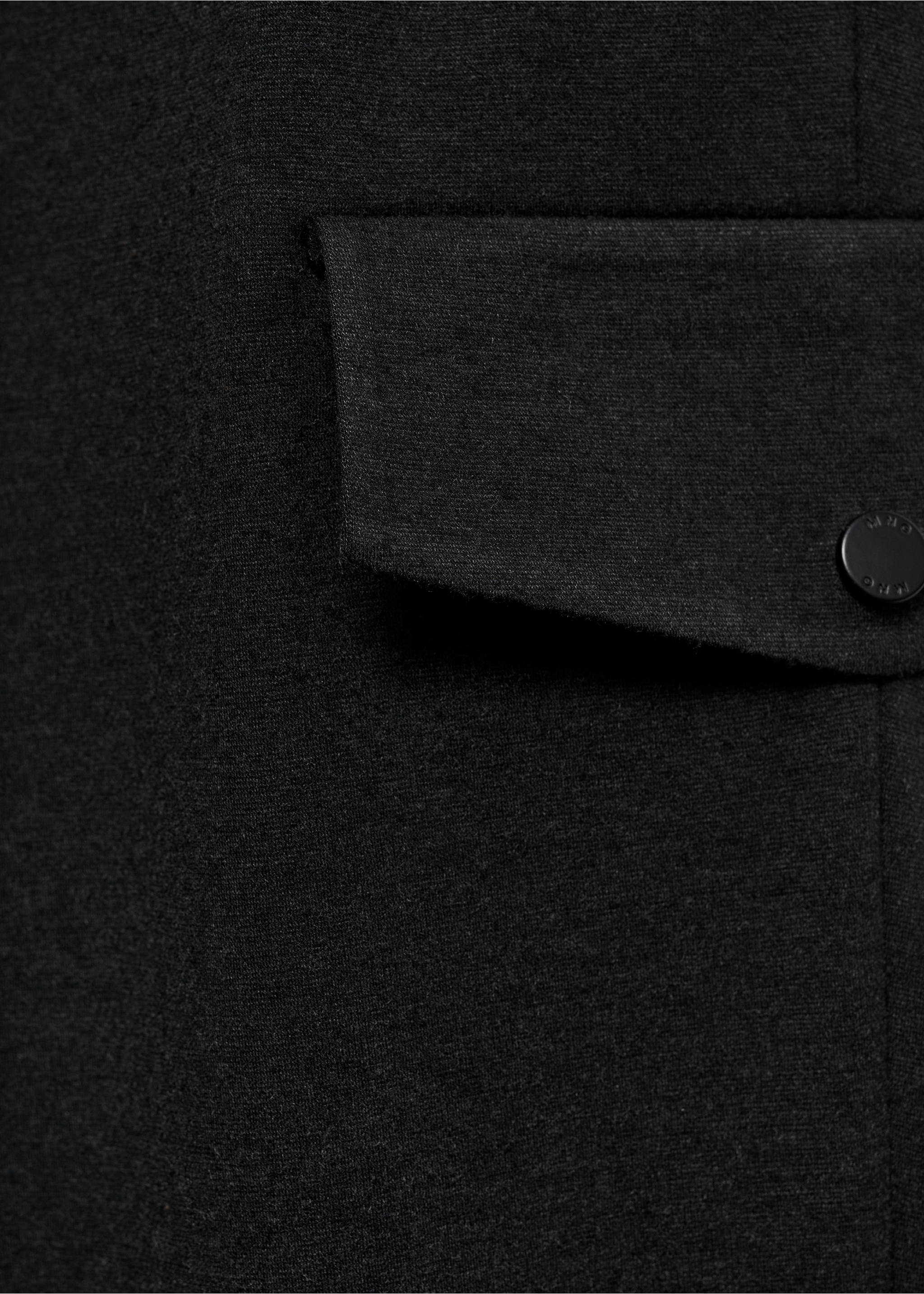 Thermoregulating comfort stretch cargo trousers - Détail de l'article 8, Gris. Ref: 77019231-00.