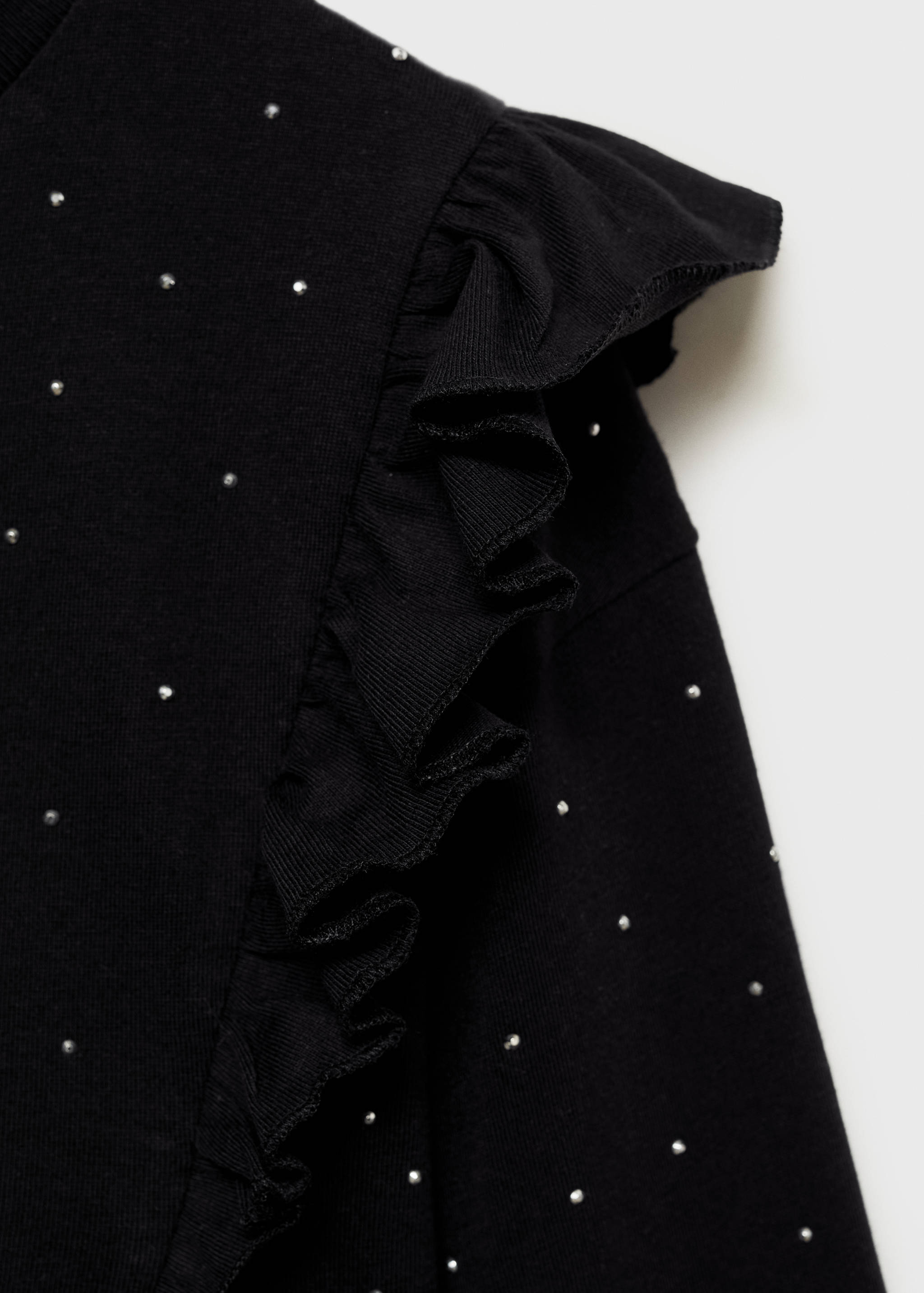Ruffle rhinestones t-shirt - Details of the article 8