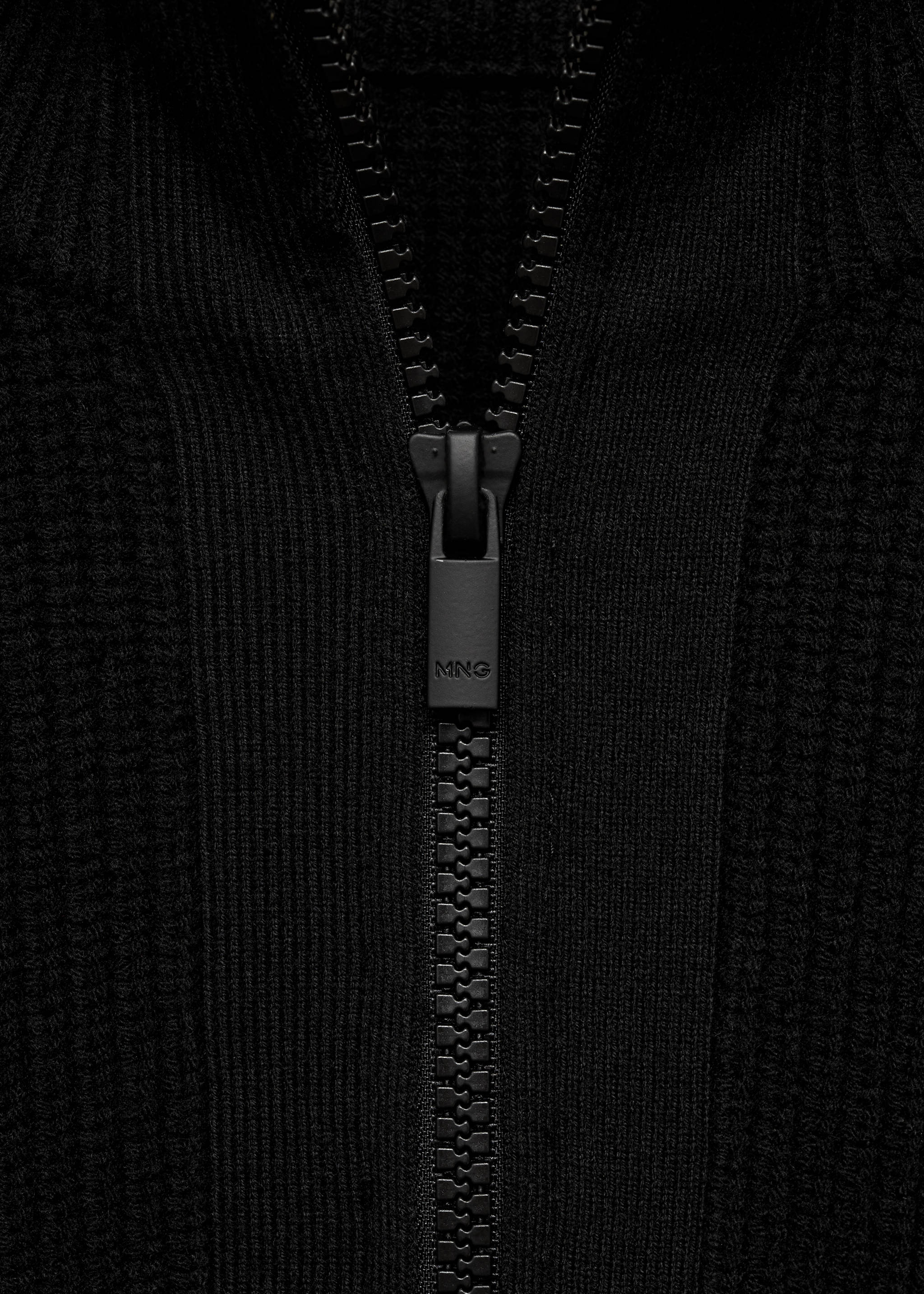 Coolmax® breathable wool-blend sweater with zip - Details of the article 8