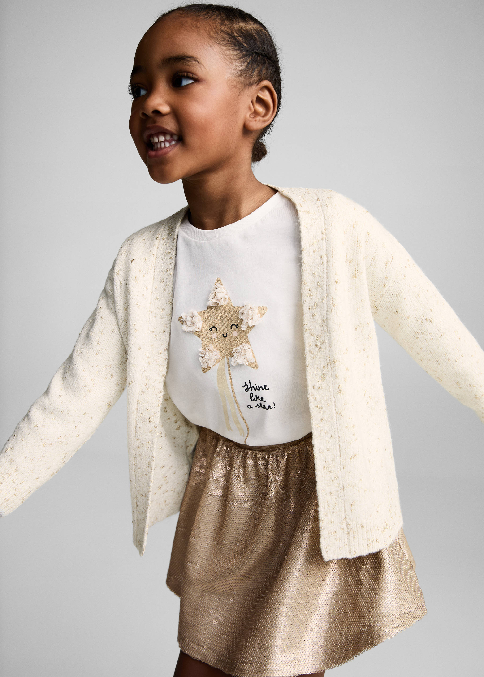 Cardigan maille ajourée - Plan moyen