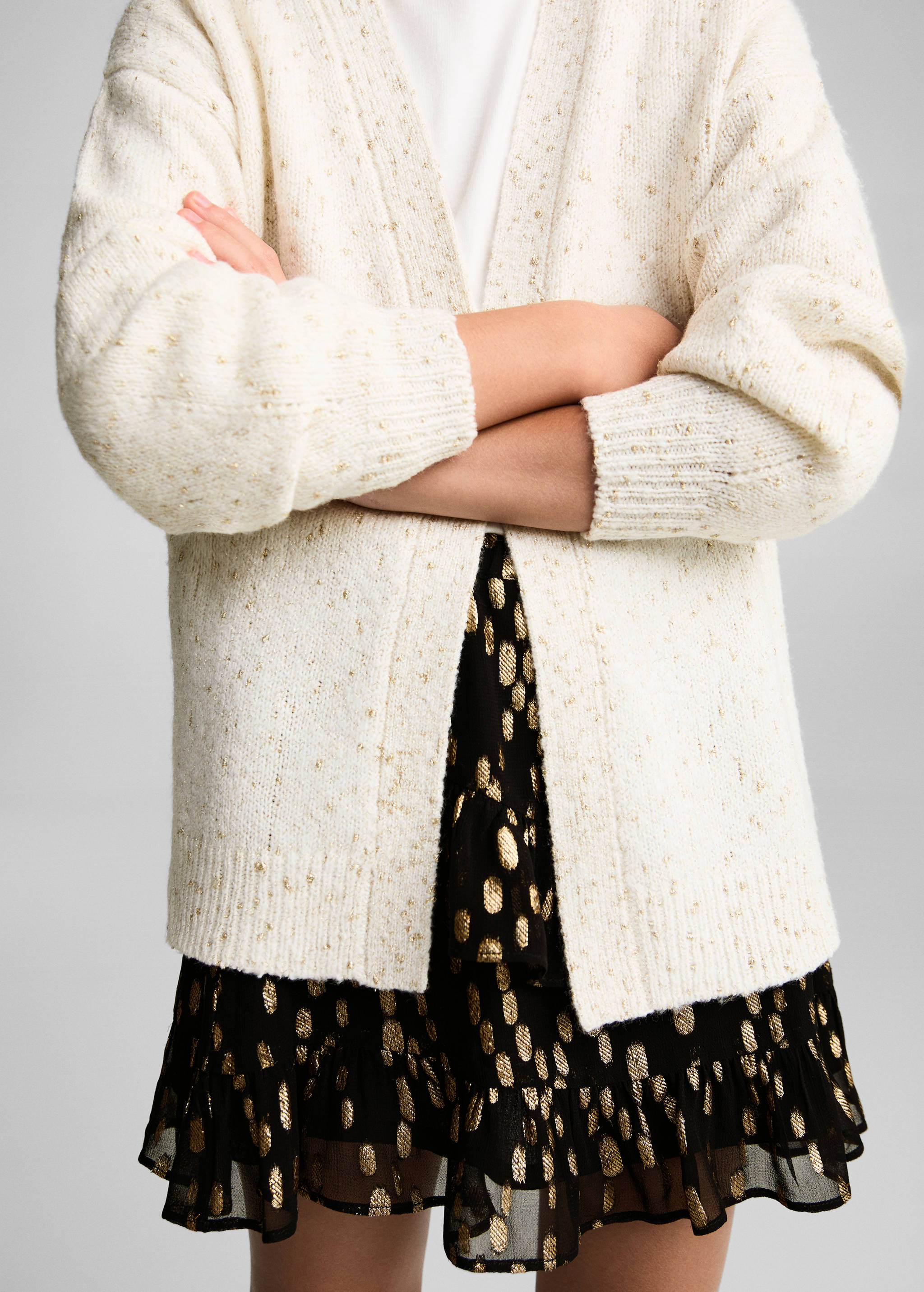 Metallic detail cardigan - Details of the article 6