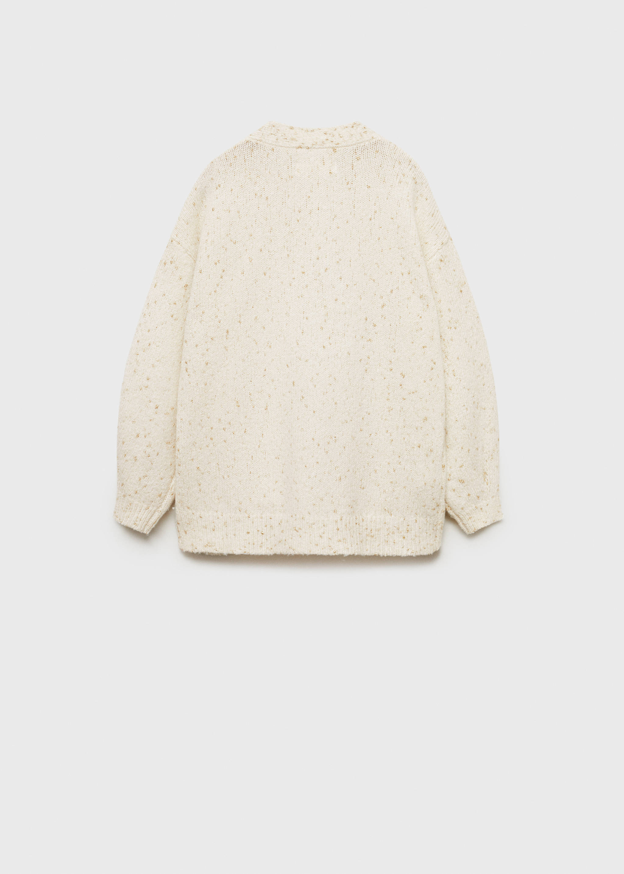 Metallic detail cardigan - Reverse of the article