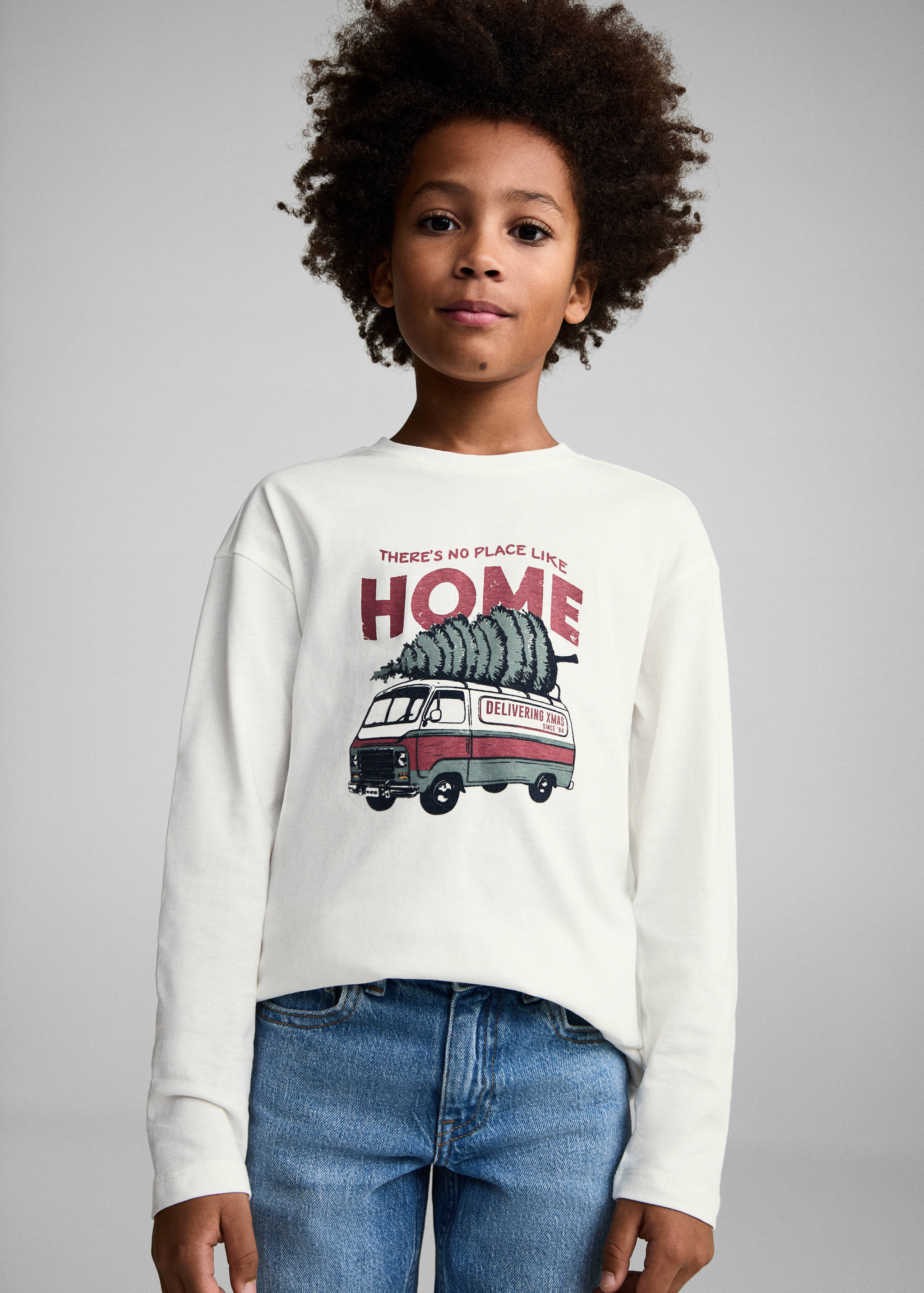 Samarreta màniga llarga estampada - Pla mig