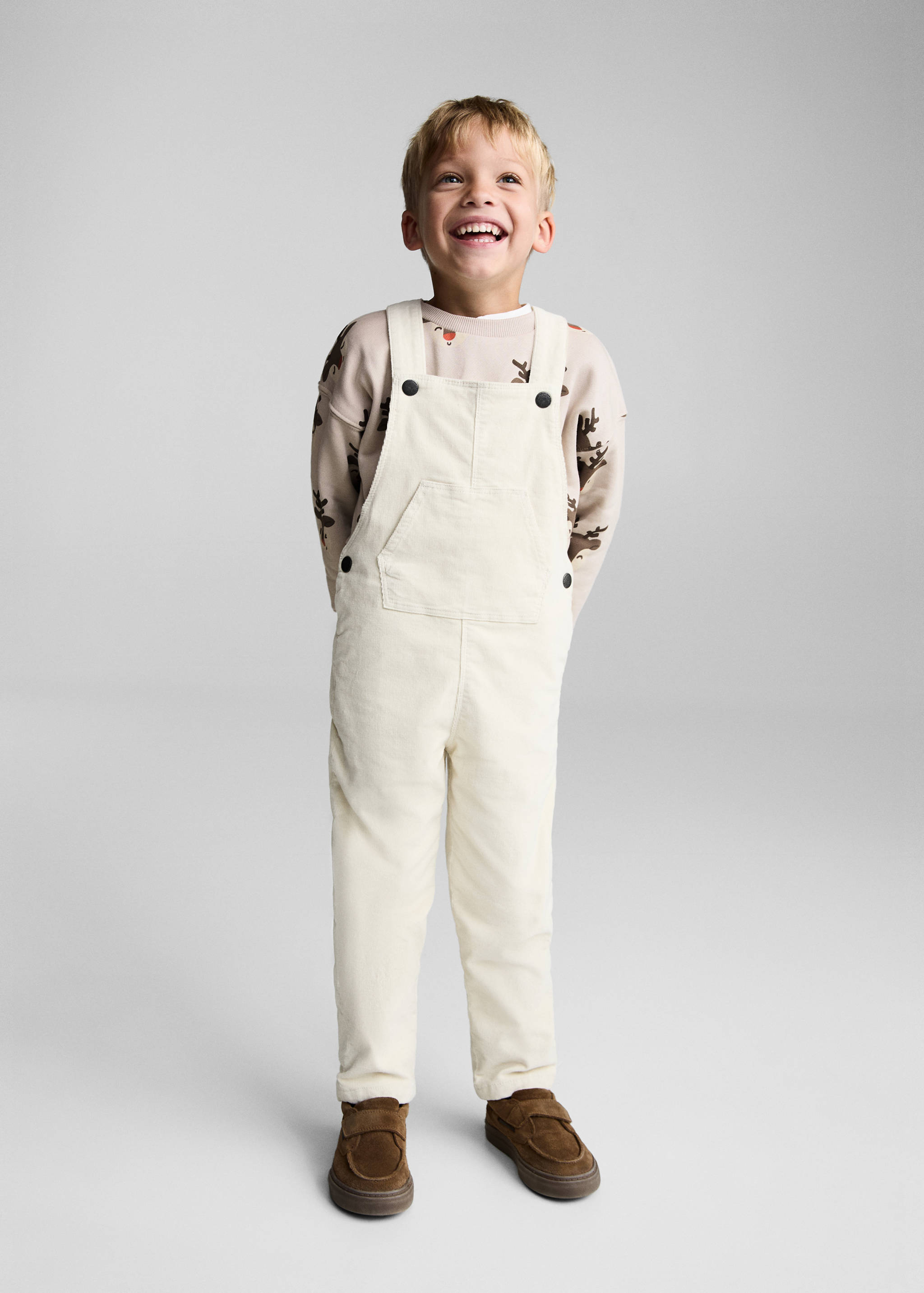 Sweat-shirt imprimé rennes - Plan général