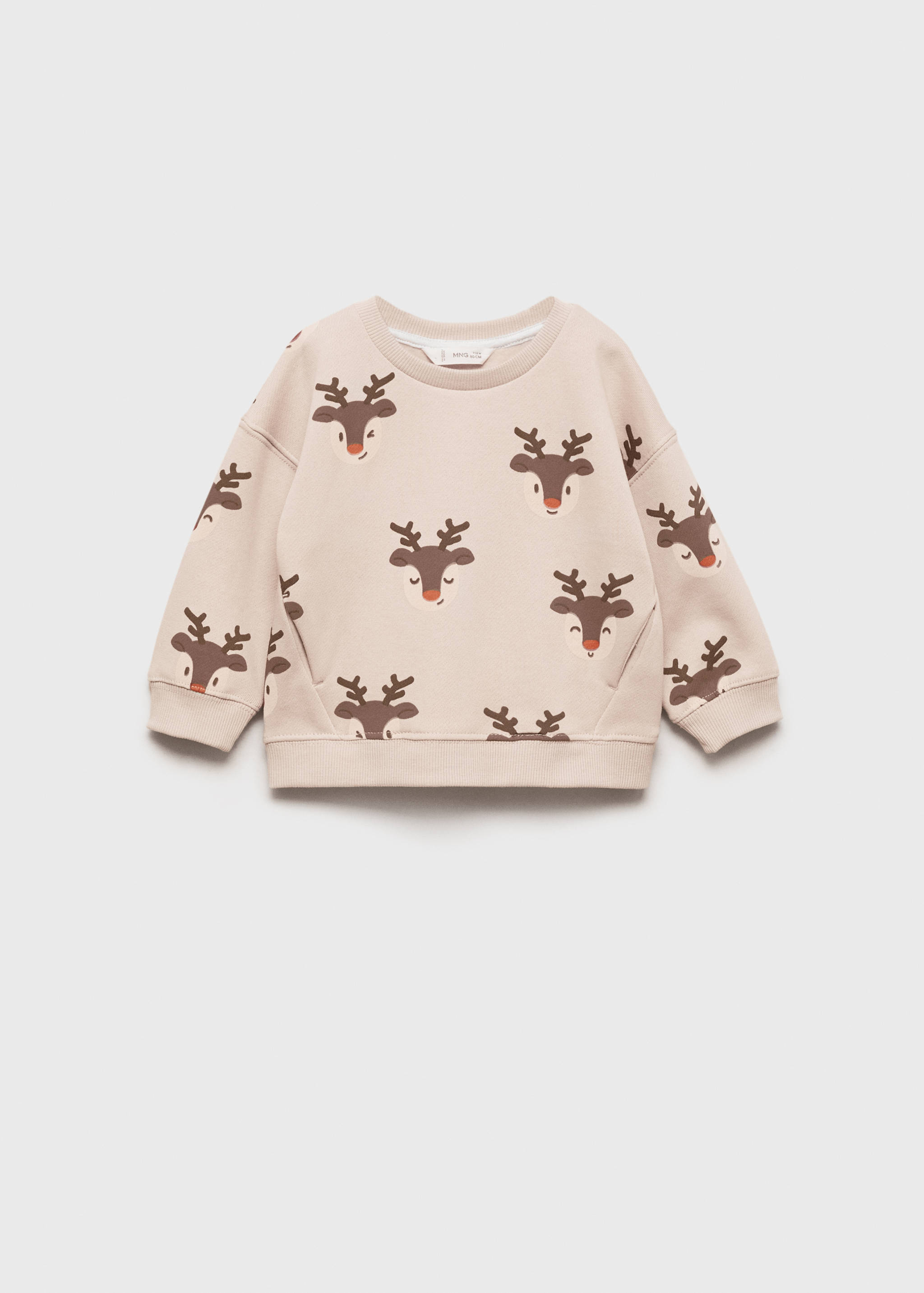 Sweat-shirt imprimé rennes - Article sans modèle