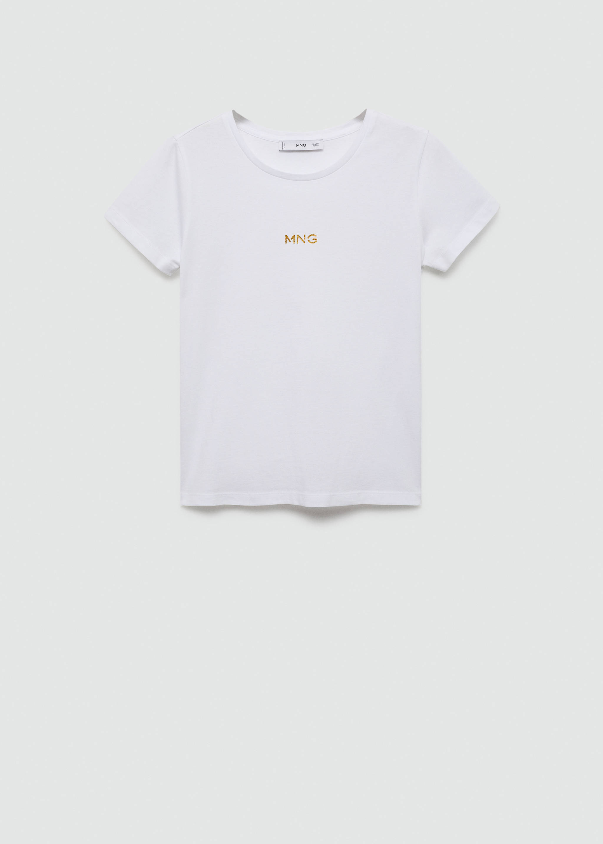 T-Shirt mit Metallic-Logo - Artikel ohne Model