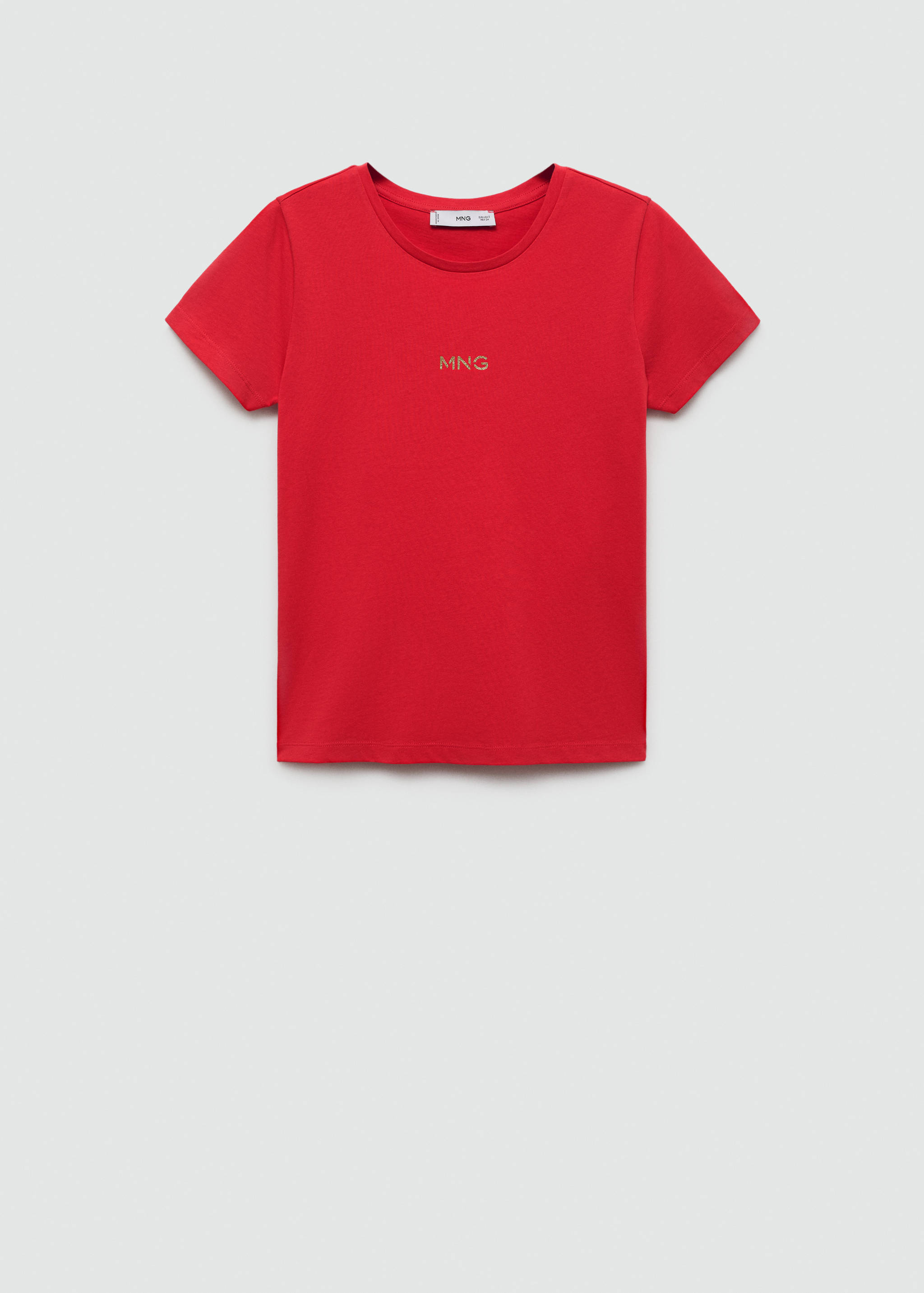 T-Shirt mit Metallic-Logo - Artikel ohne Model