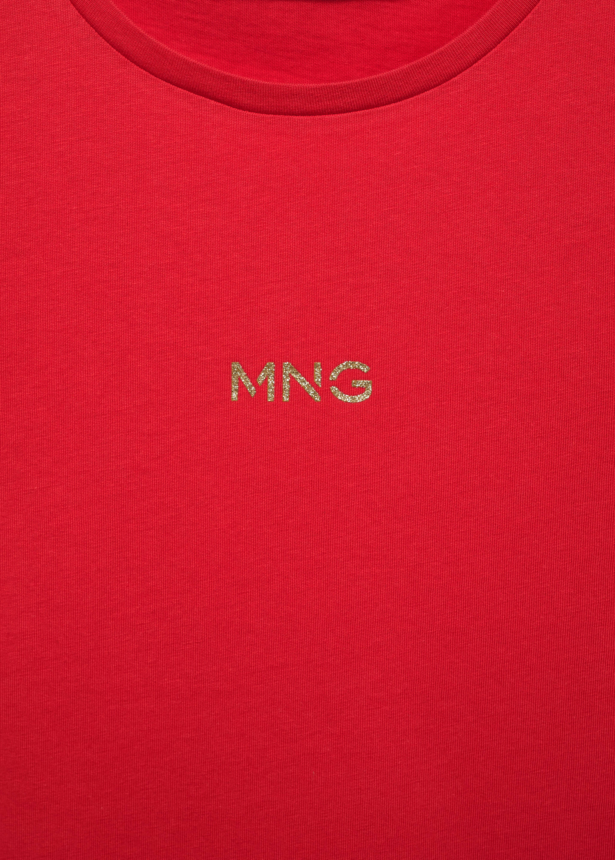 T-Shirt mit Metallic-Logo - Detail des Artikels 8
