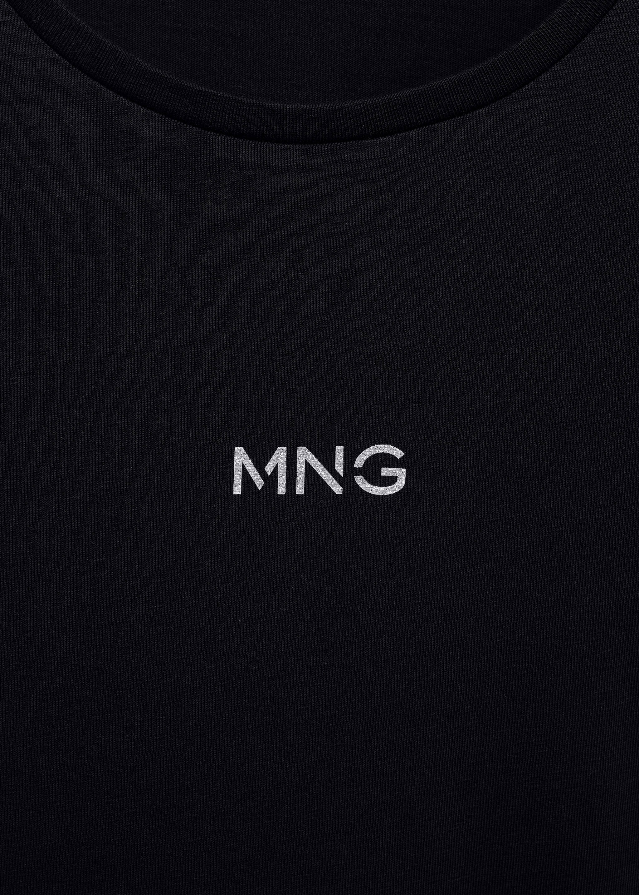 T-Shirt mit Metallic-Logo - Detail des Artikels 8