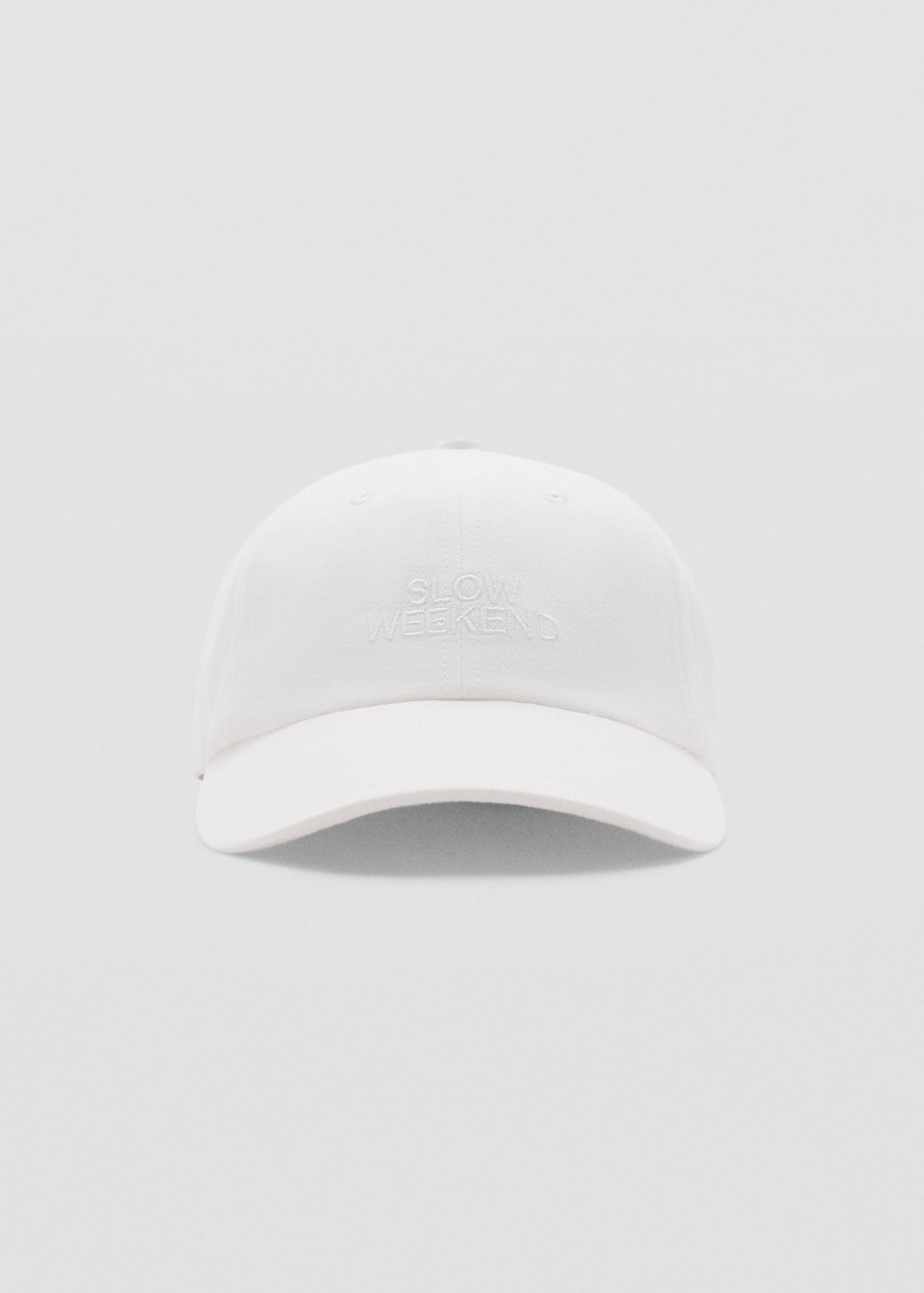 Embroidered message cap - Medium plane