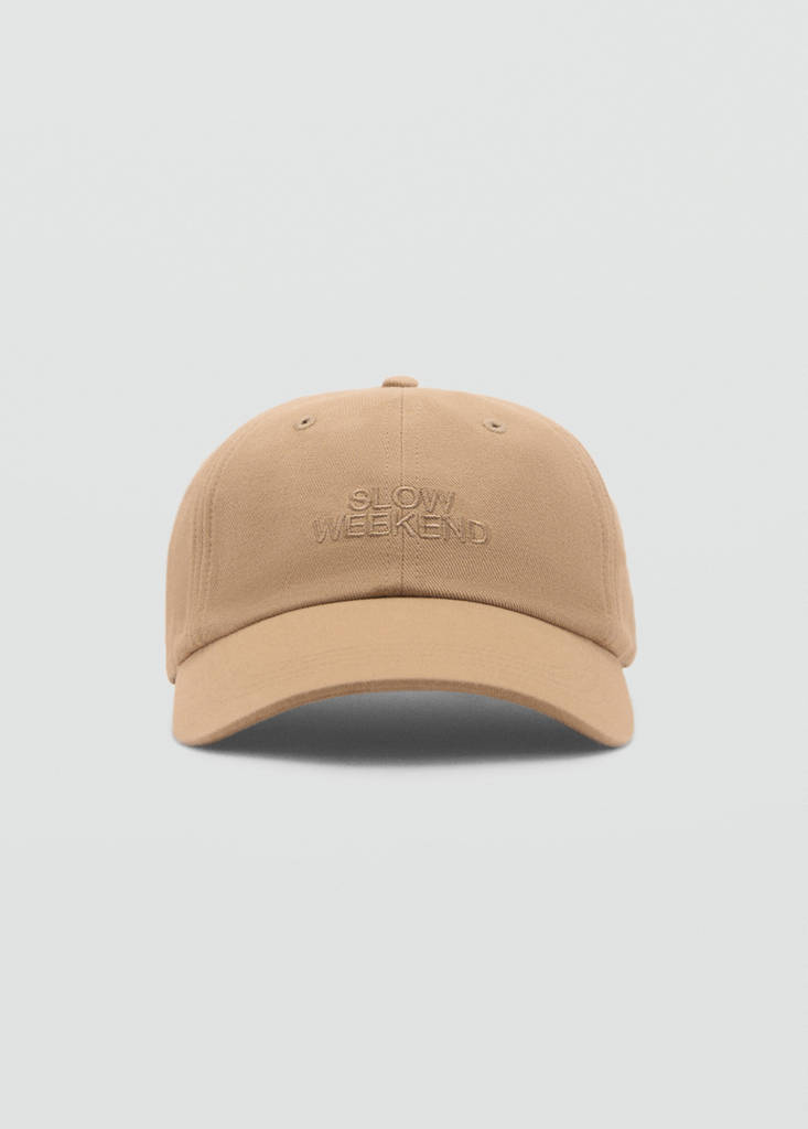 Embroidered message cap