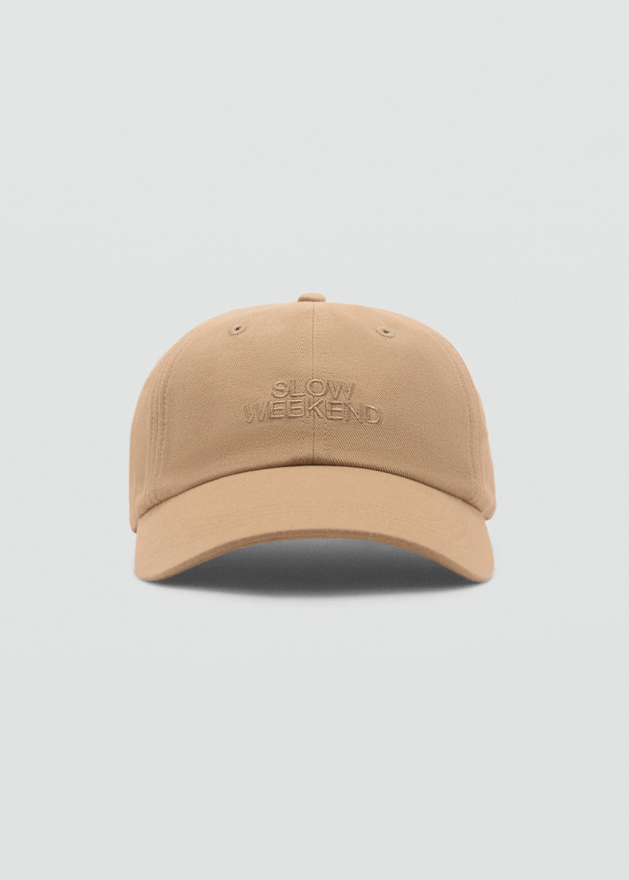 Embroidered message cap - Medium plane